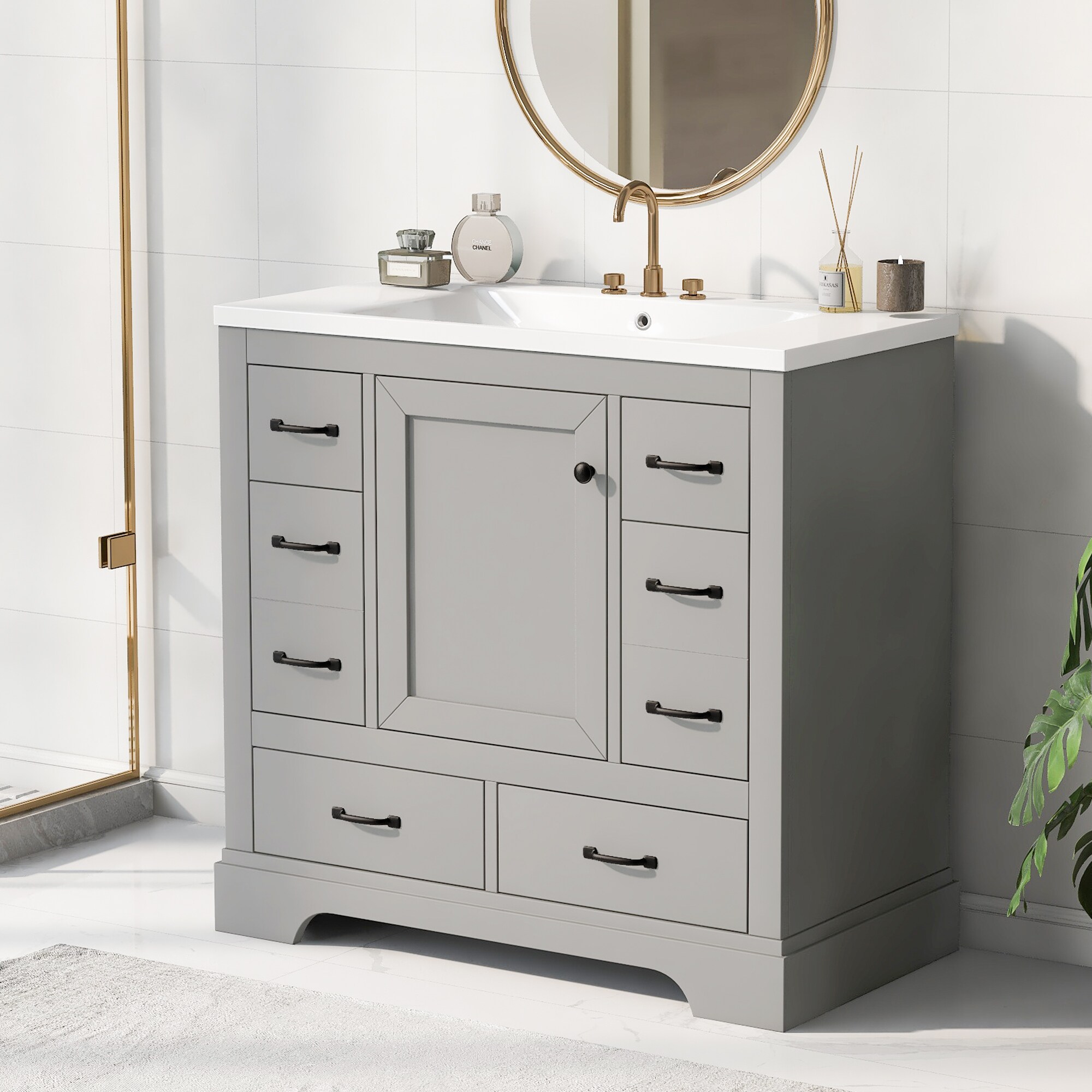 ModernLuxe L3P-SY999808AAE-6 Bath-Vanity-Combo - View #2