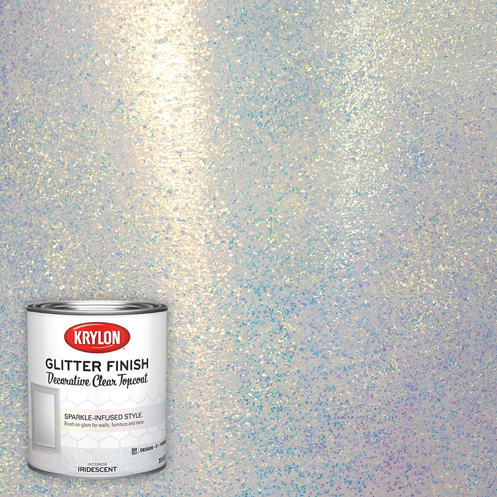 Krylon Iridescent Latex Glitter Paint