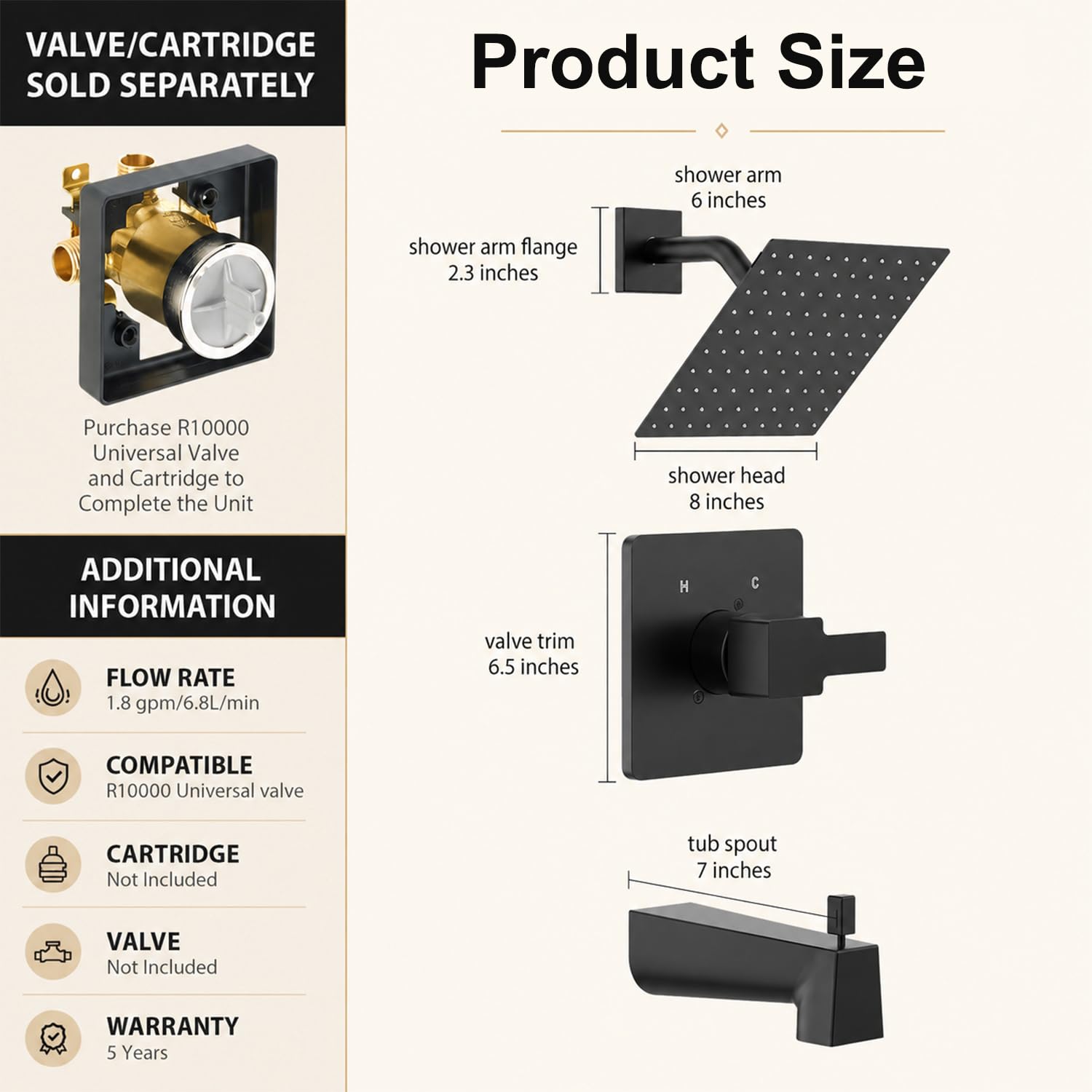 Adrinfly LAD0814D307 Faucet-Repair-Cartridges - View #3