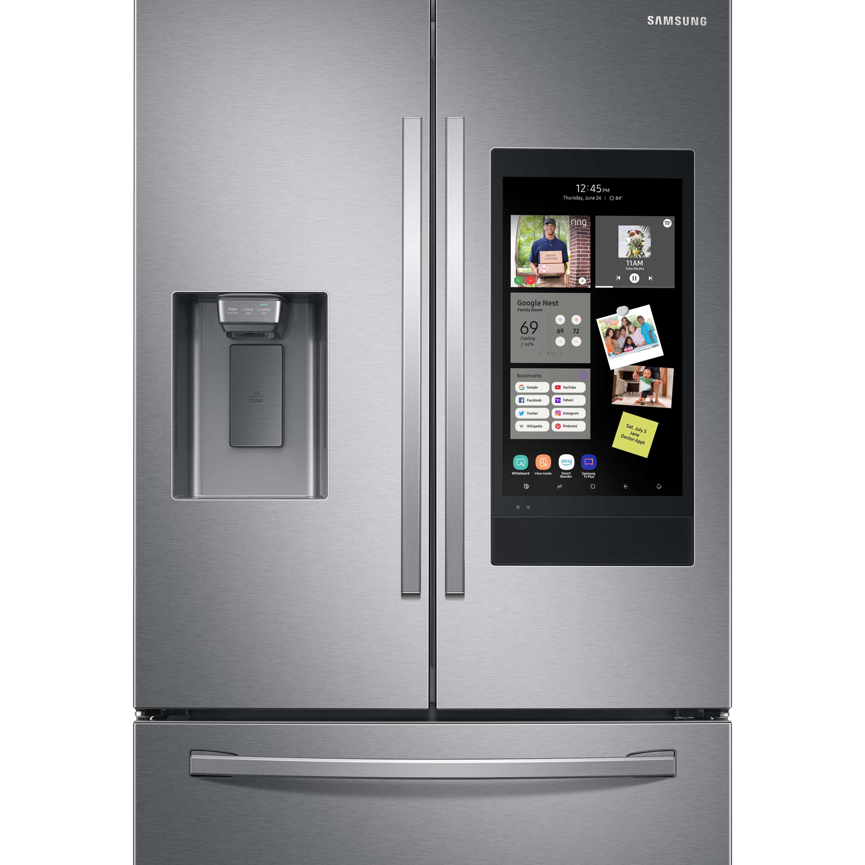 Samsung Bespoke 28.6-cu ft 4-Door Smart French Door Refrigerator with Dual  Ice Maker and Door within Door (3 Panels Sold Separately) ENERGY STAR at