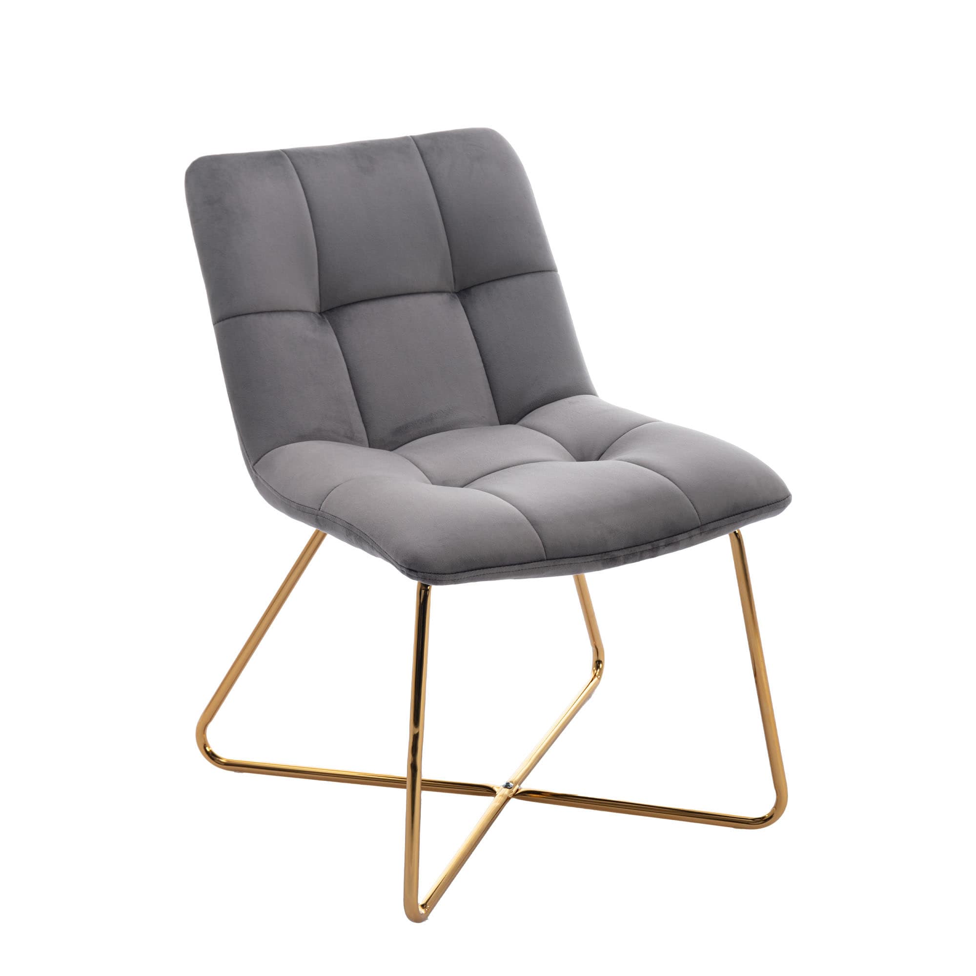 CASAINC WF-SD1061BU Casual Gray Velvet Accent Chair