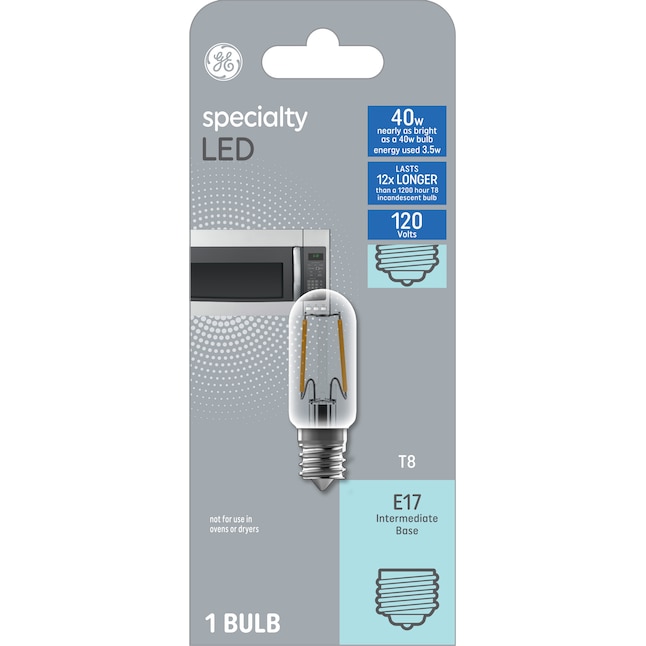 Afleiden federatie Fonetiek GE Specialty LED 40-Watt EQ 3-in T8 Soft White Appliance LED Bulb in the  Specialty Light Bulbs department at Lowes.com