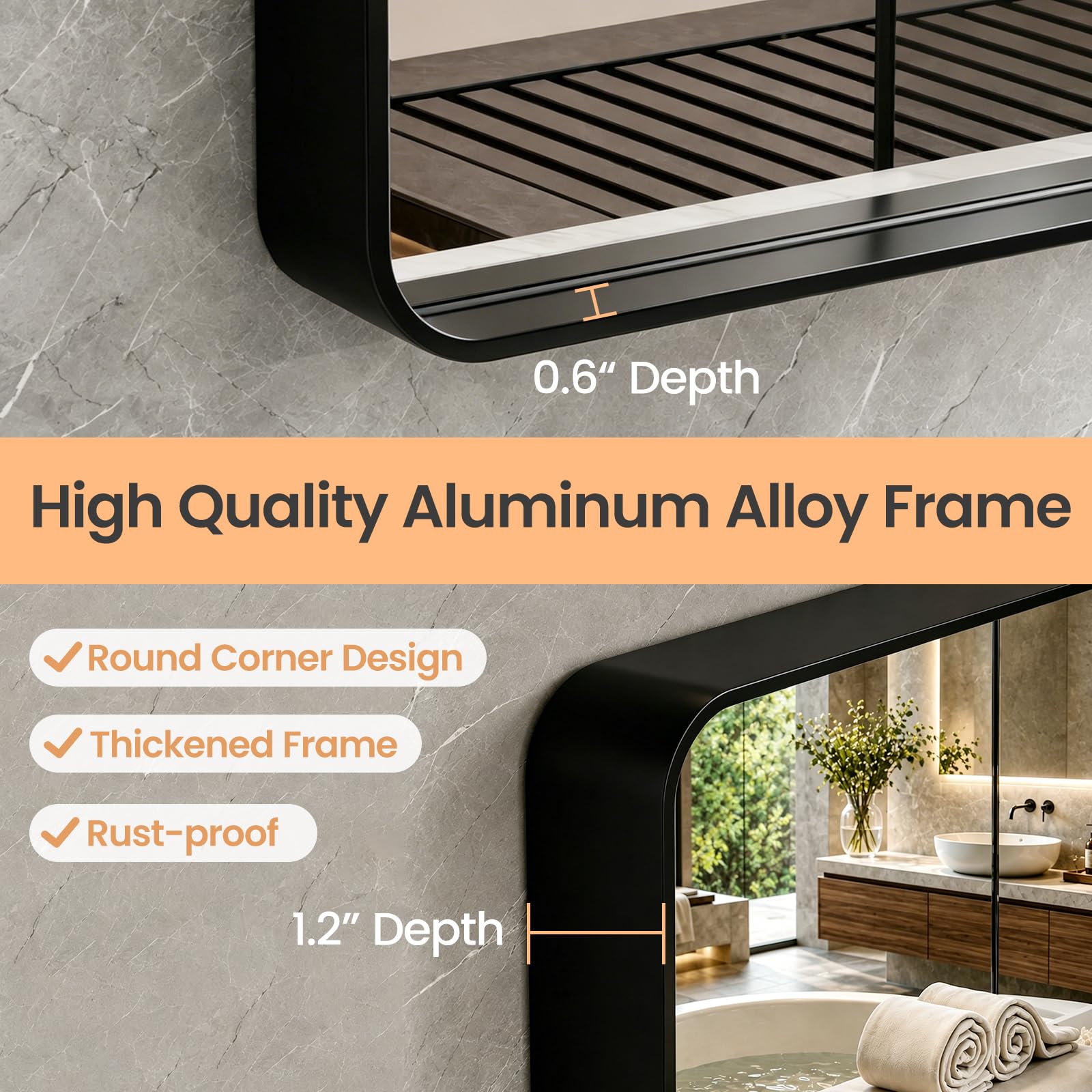 Aoibox LABWK165 Decor-Mirrors - View #3
