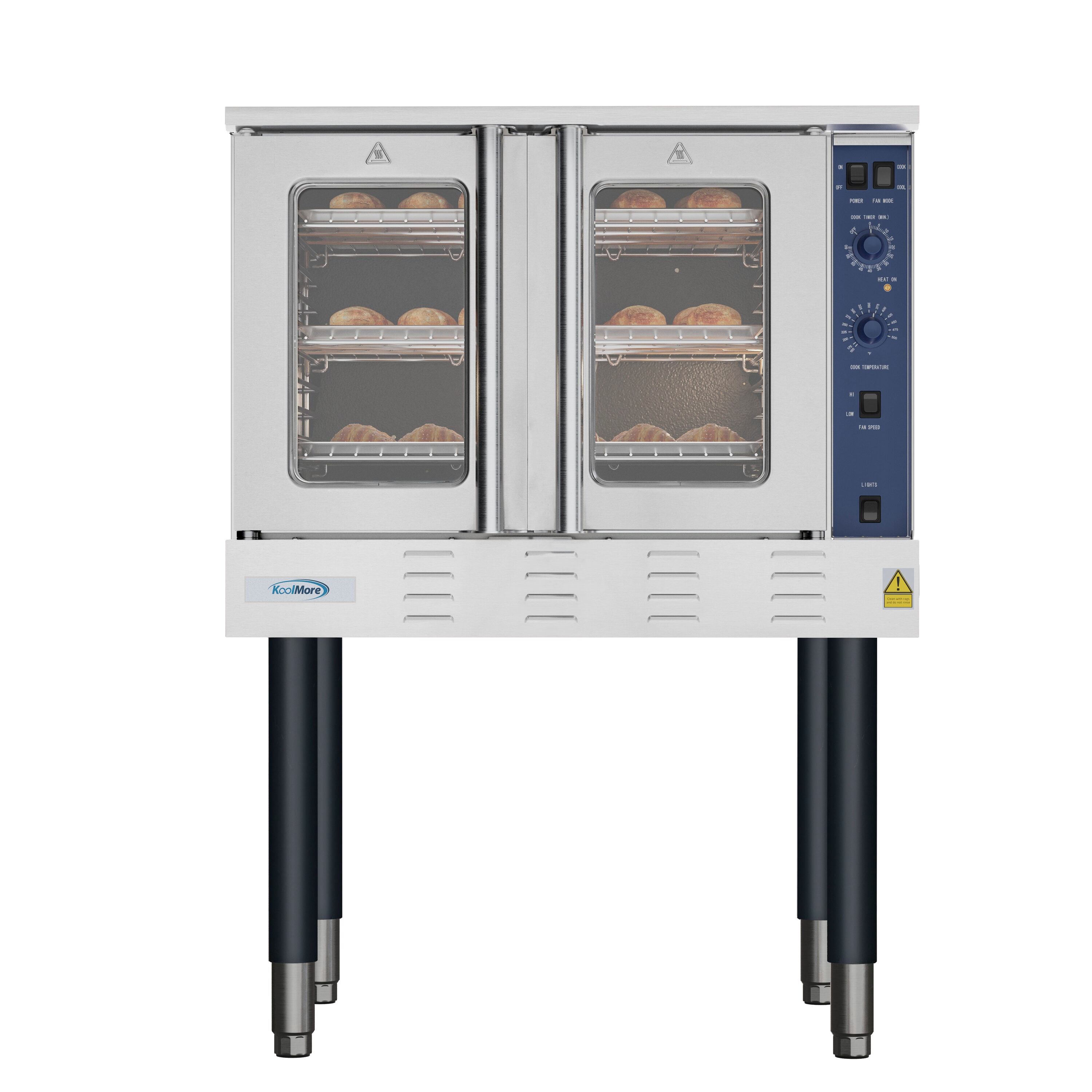 KoolMore LOW-KM-CCO54-NG 36 inch Single Gas Wall Oven with Manual cleaning Single-fan ( Stainless steel )