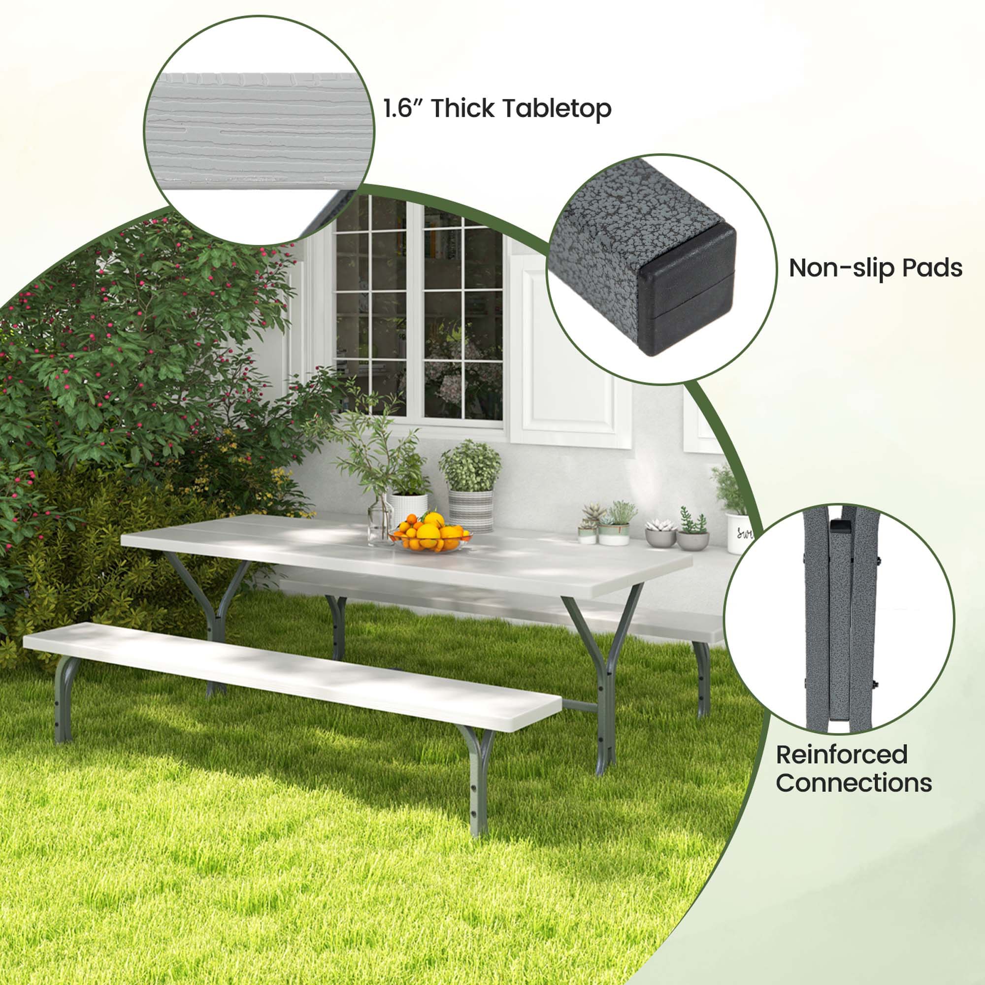 Costway HCST01484 Patio-Tables - View #9