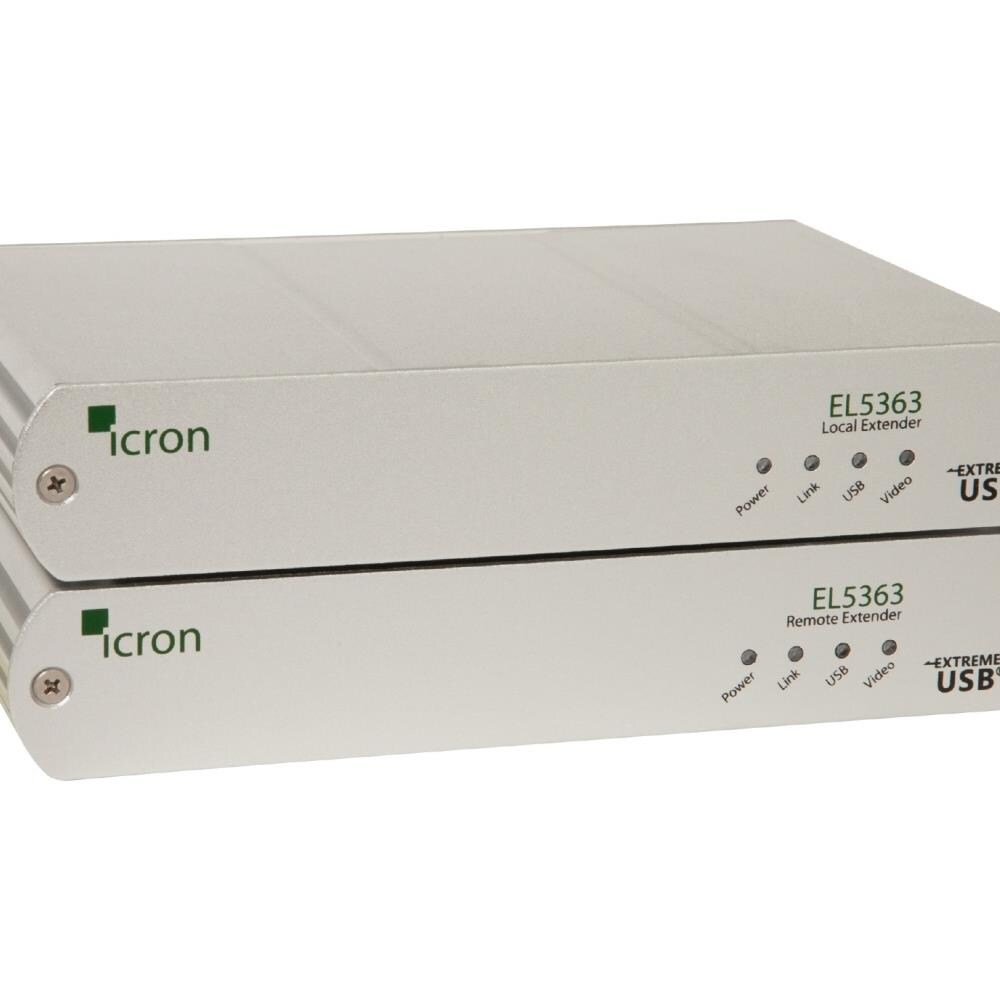  TCNCD386789 Icron ICR-EL5363 KVM Extender HDMI Plus USB 2.0 Over 100m CAT 5e-6-7