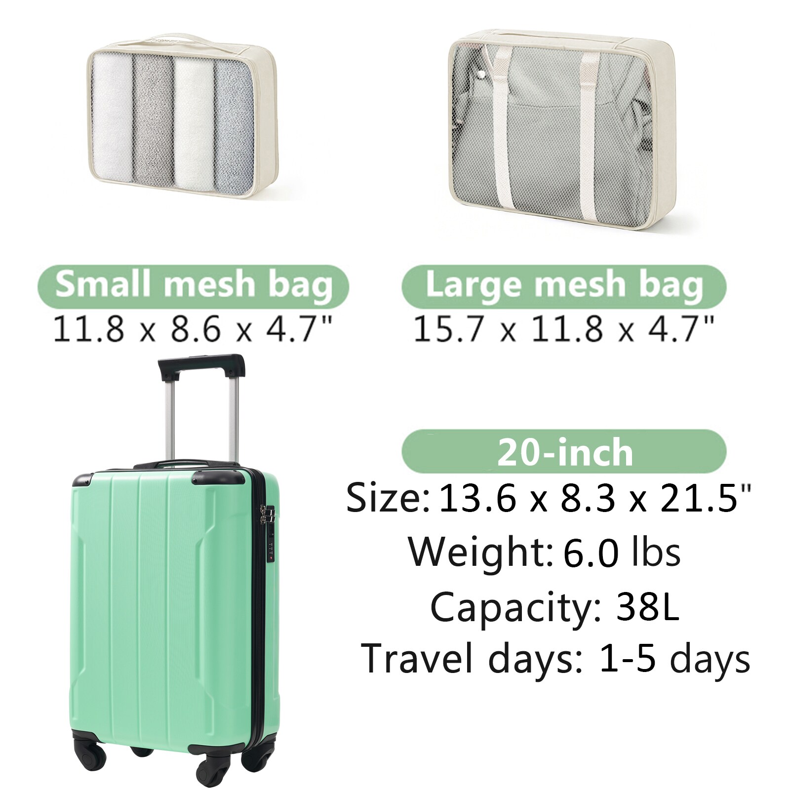 LOVMOR SF-H-N730P298352N Luggage-And-Luggage-Sets - View #4