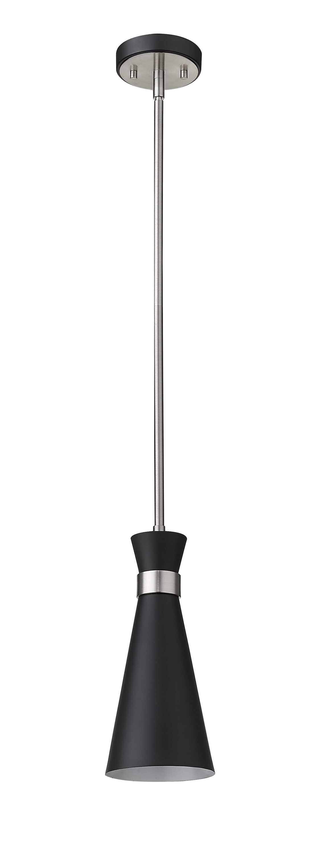 Z-Lite Soriano Matte Black + Brushed Nickel Modern