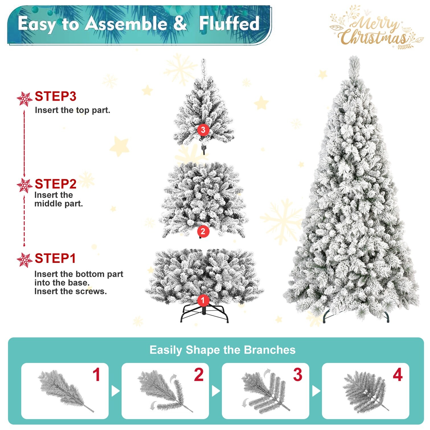 Tammesy QGUWGPID9X0V Artificial-Christmas-Trees - View #4