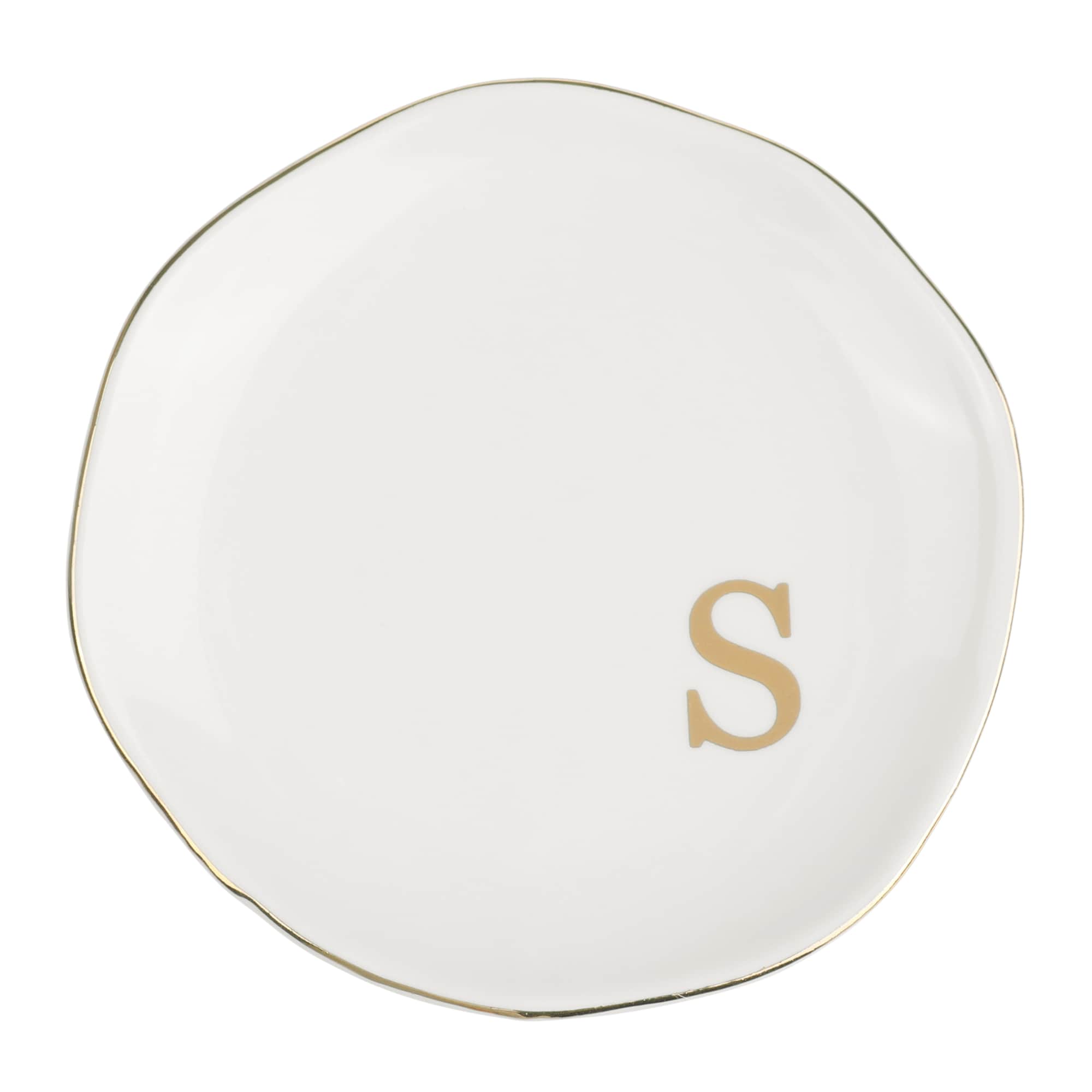 Unique Bargains Ceramic Jewelry Tray Decorative Trinket Ring Dish for Organizing Earrings Necklaces Bracelet Watch Keys Birthday Gifts for Women S White