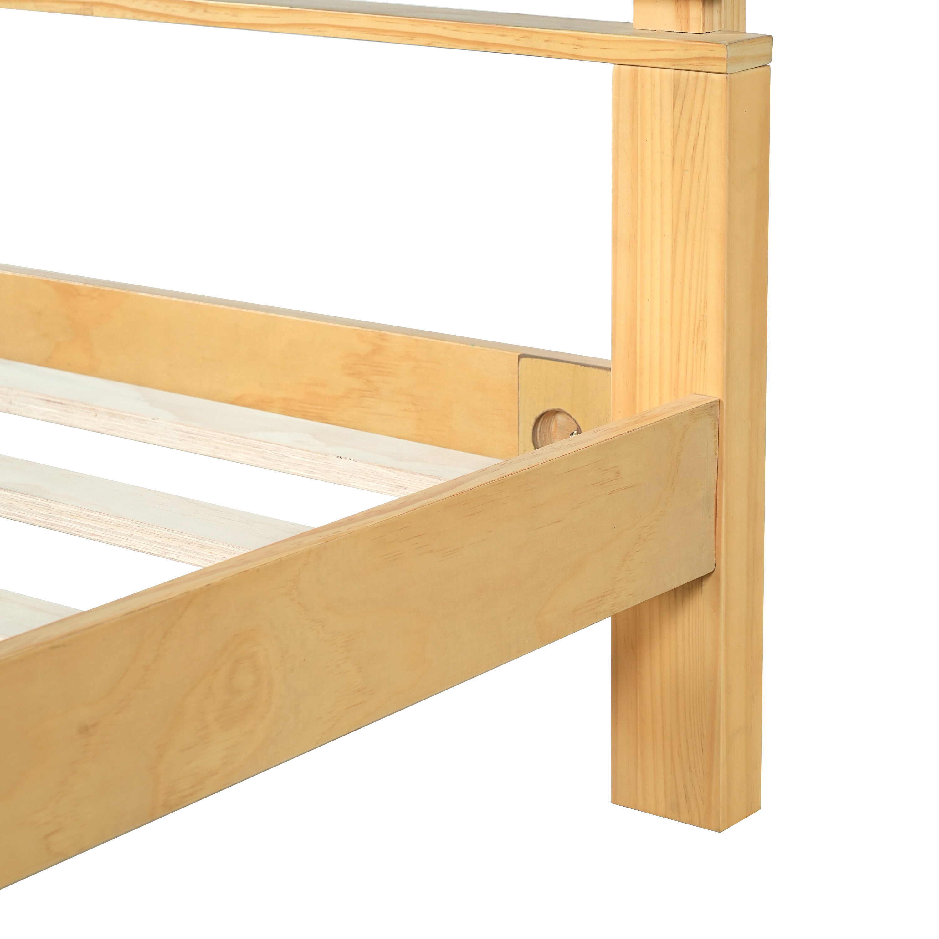 Christopher Knight Home Natural Queen Size Solid Wooden Platform Bed ...