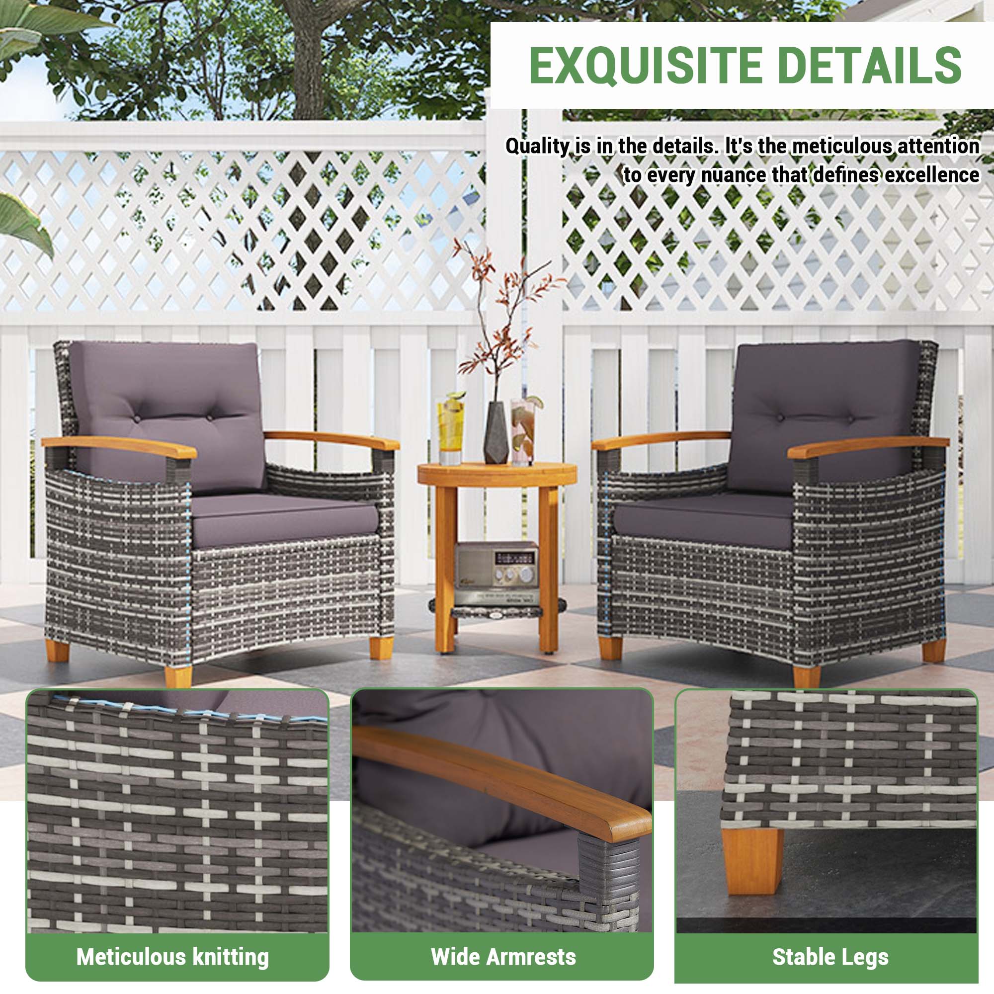 Fun Orange FUNS2HW20 Patio-Conversation-Sets - View #4