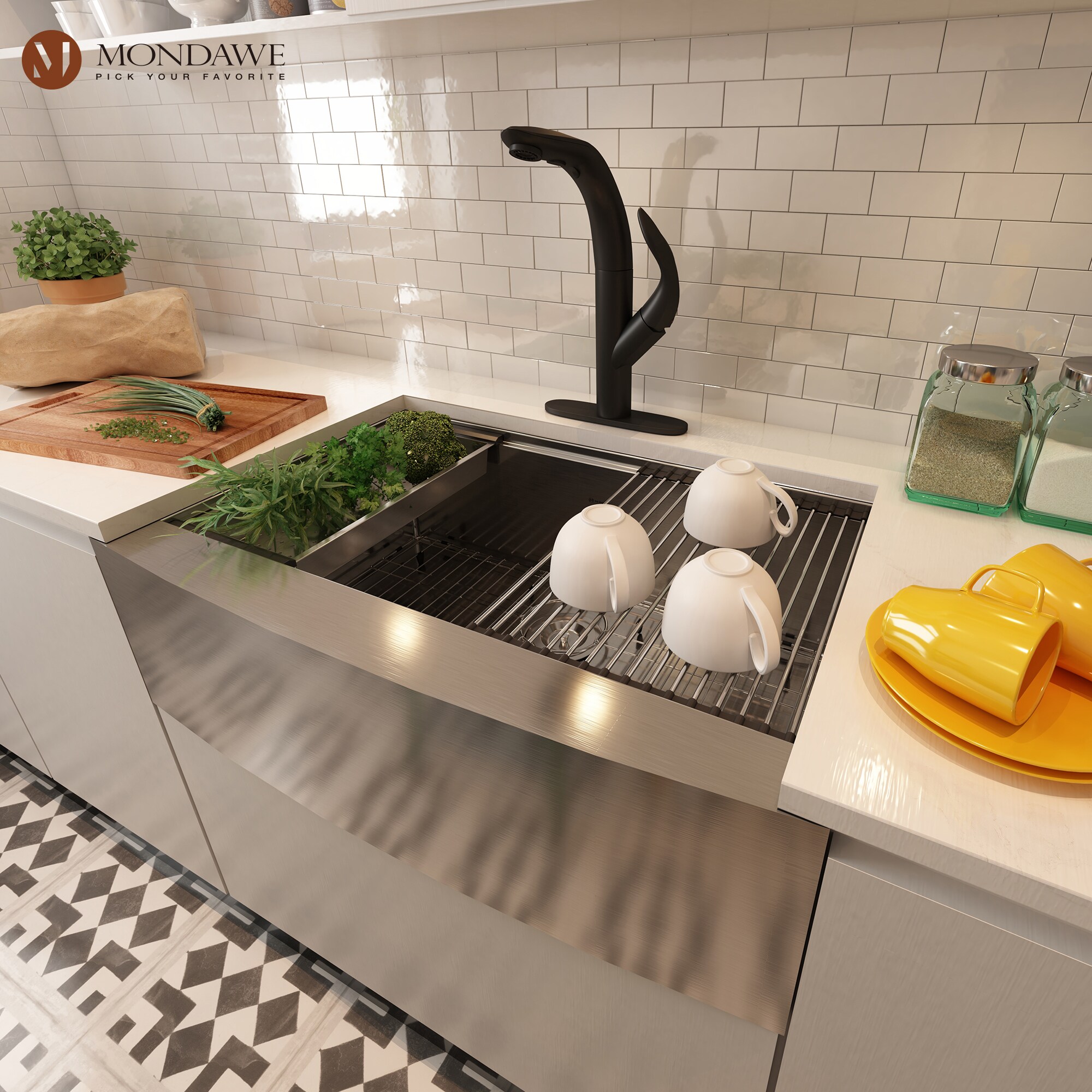 Mondawe MD-W5122-3 Kitchen-Sinks - View #2