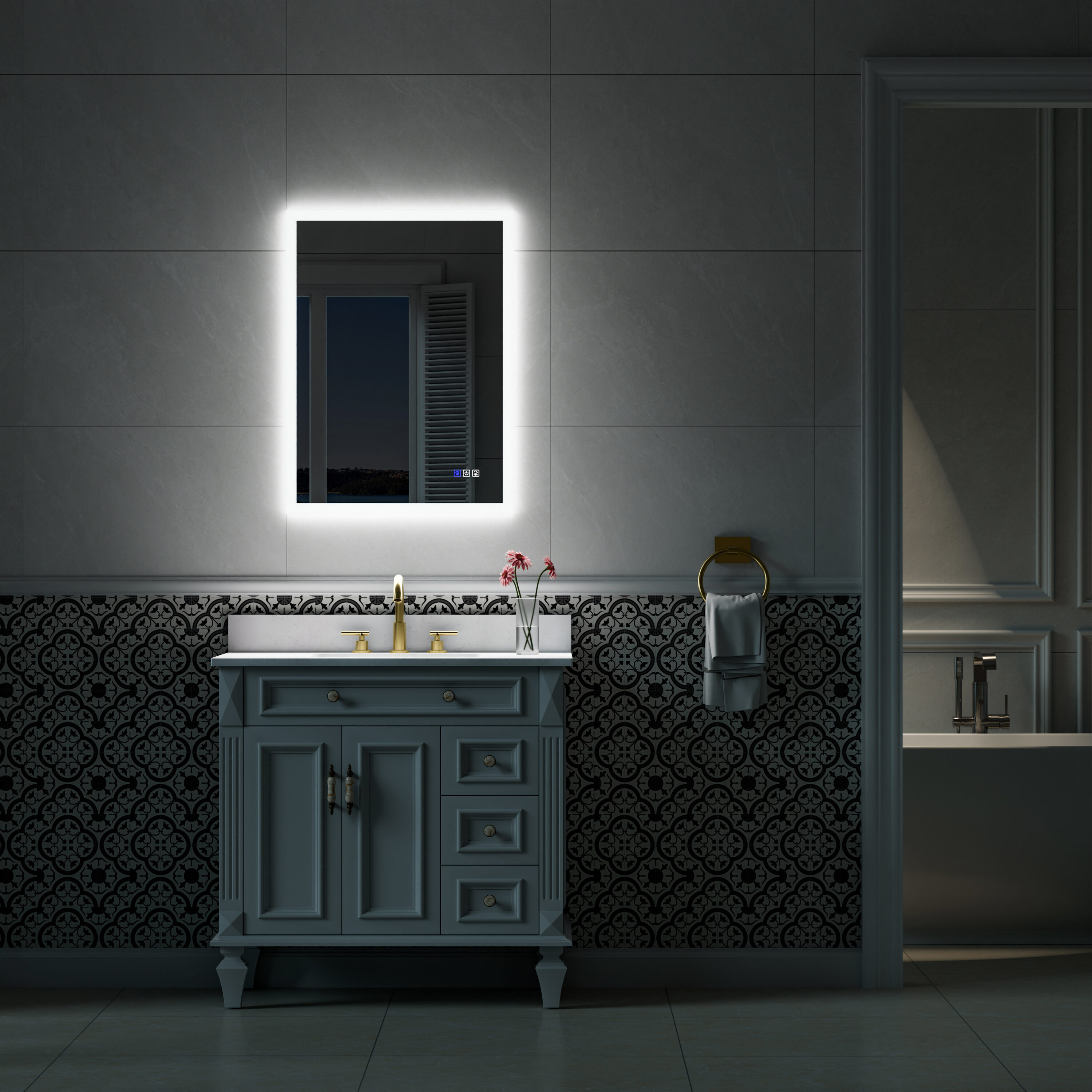 Forclover EVR-BM07 Framed-Bath-Mirrors - View #11