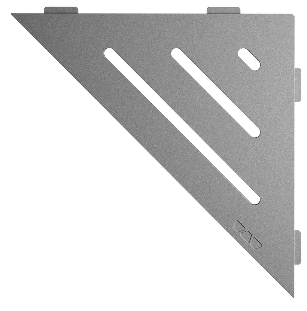 Schluter Systems SES1D10TSG Shelf Triangular Corner Wave Pewter