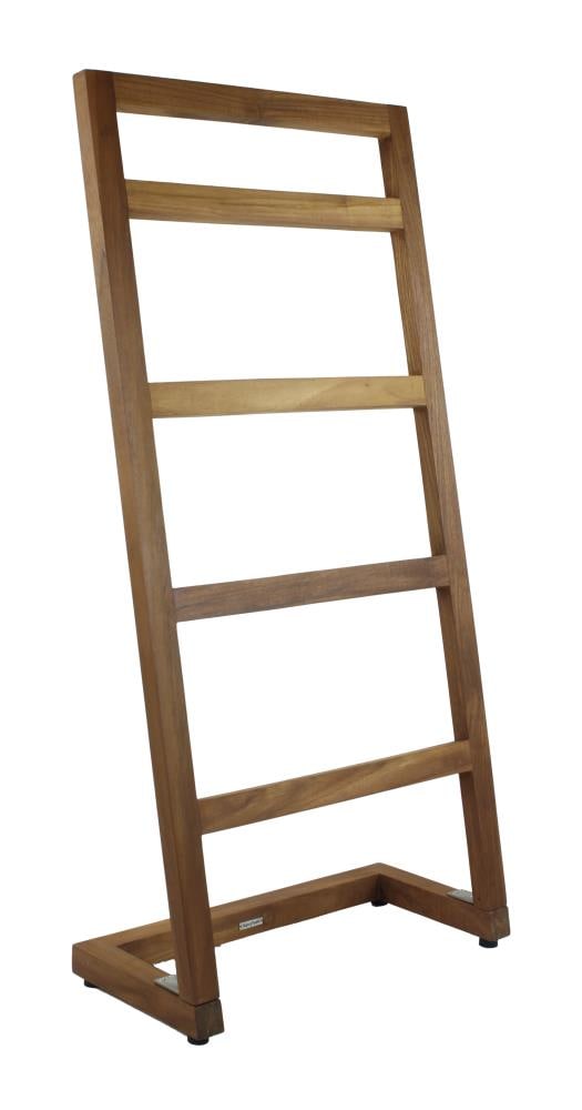Wooden Towel Rail  Standing Natural wood finish 