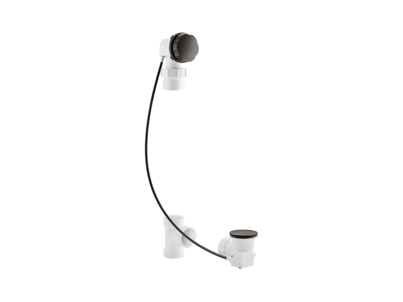 KOHLER 7214-2BZ 1-1/2-in Oil-rubbed bronze Oil-Rubbed Bronze Cable drive Drain with Plastic