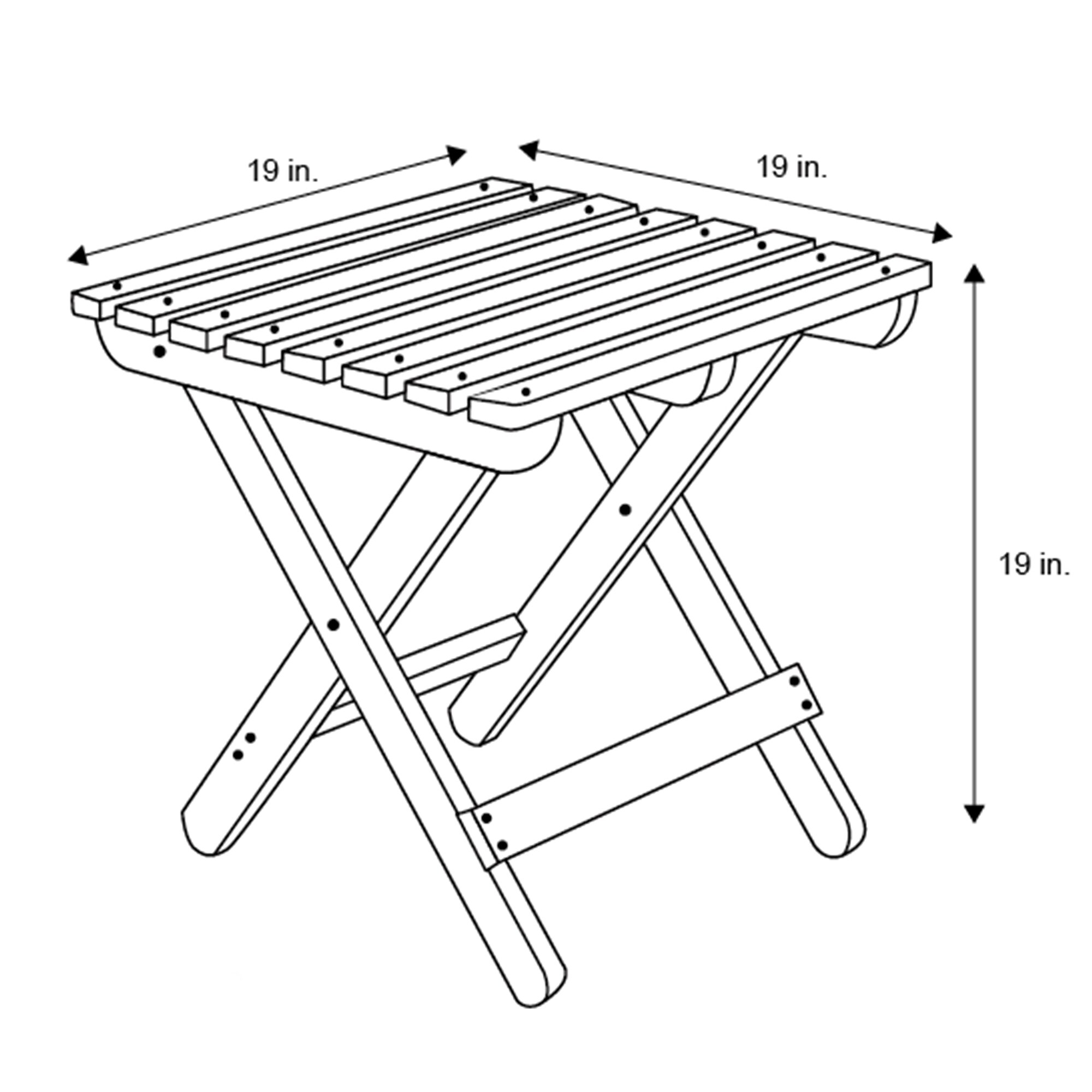 Shine Company 4119BK Patio-Tables - View #5