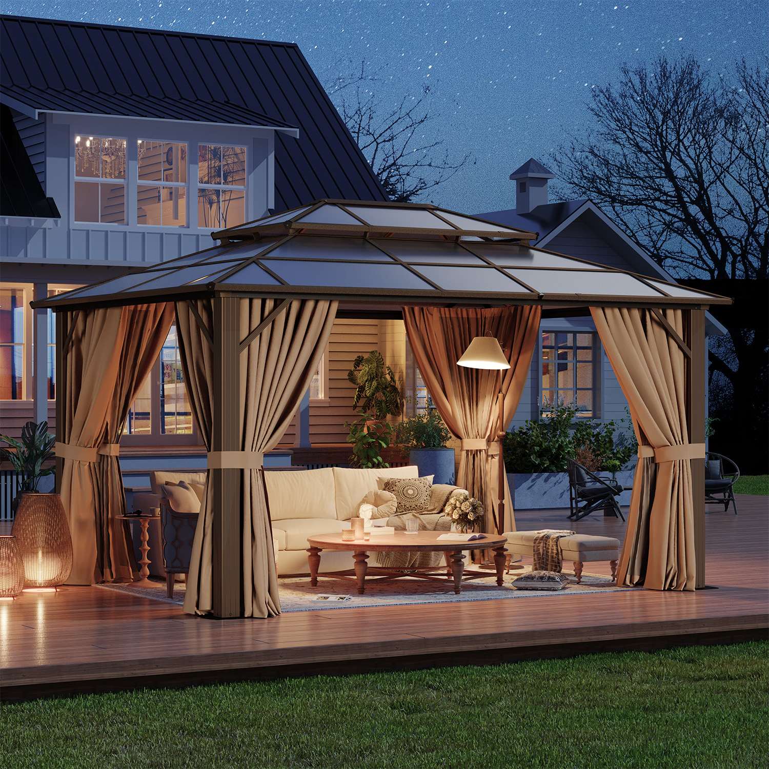 Sunmthink GBSM36R04 Wood-Resin-Gazebos - View #8