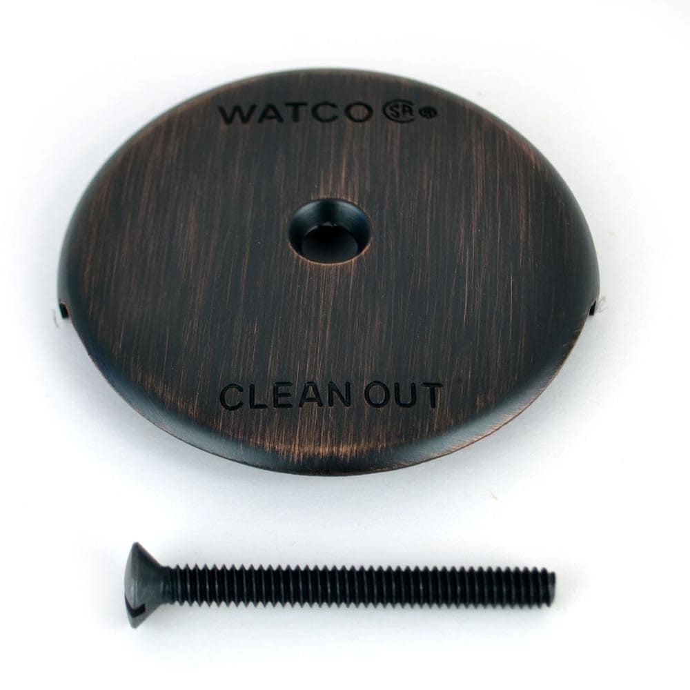 WATCO 18001-BZ 1-hole Bathtub Overflow Plate In Oil-Rubbed Bronze