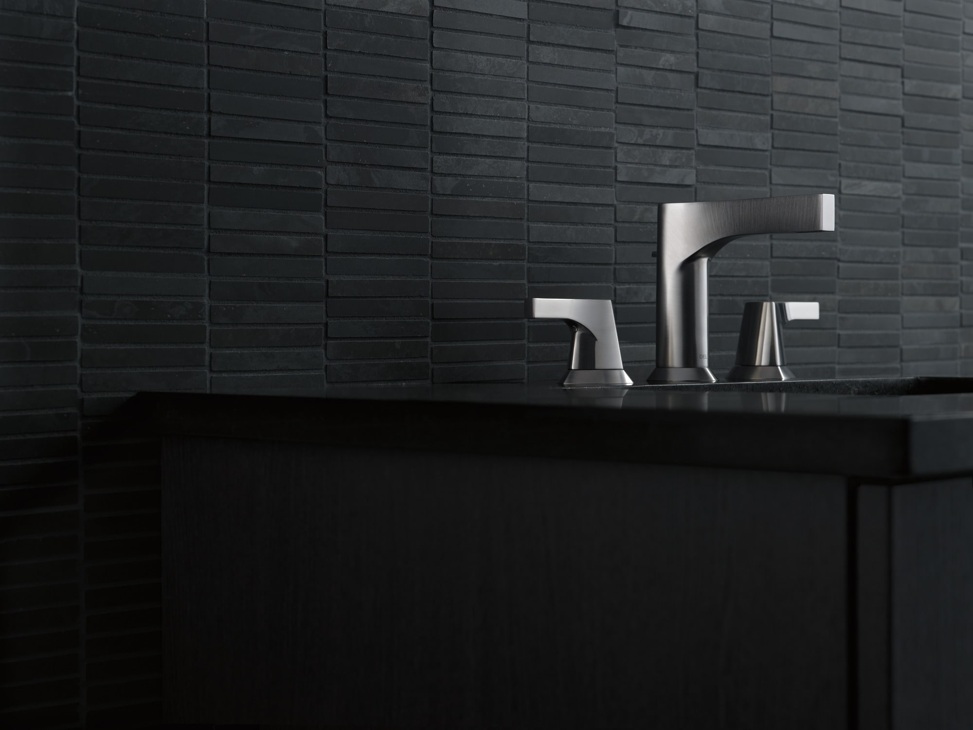 Stainless Steel Modern Widespread Bathroom Faucet