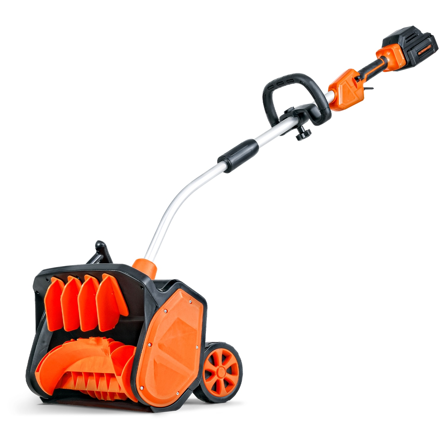 SuperHandy 48V 17 in Adjustable Angle Snow Blower 48 volt 17 in Single stage Push Battery Powered Snow Shovel 2 Ah Battery and Charger Included GUT158 at Lowes