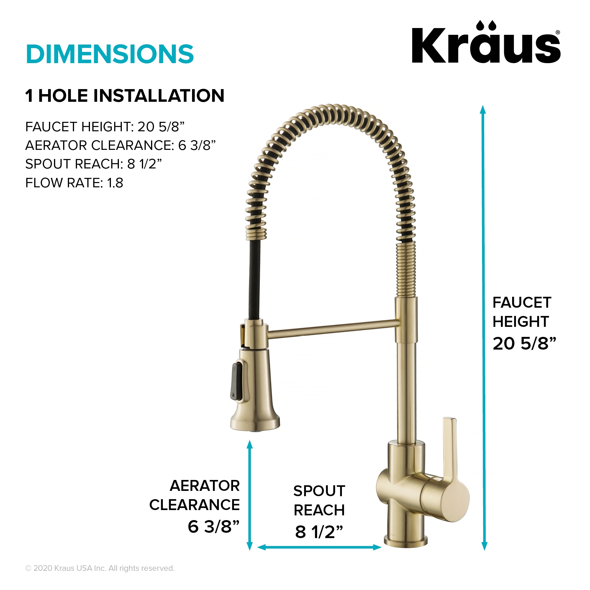 Kraus KPF-1690SFACB Kitchen-Faucets - View #6