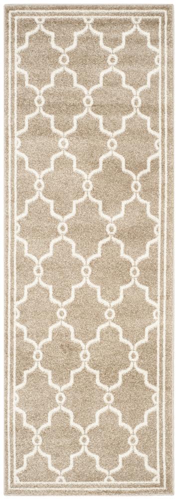 Safavieh AMT414S-27 Marion 2 x 7 (ft) Loomed Polypropylene Wheat/Beige Rectangular Indoor/Outdoor Trellis Runner rug