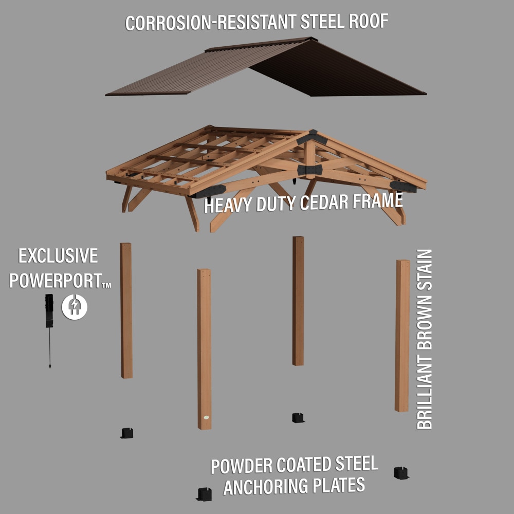 Backyard Discovery 2206021COM Wood-Resin-Gazebos - View #12