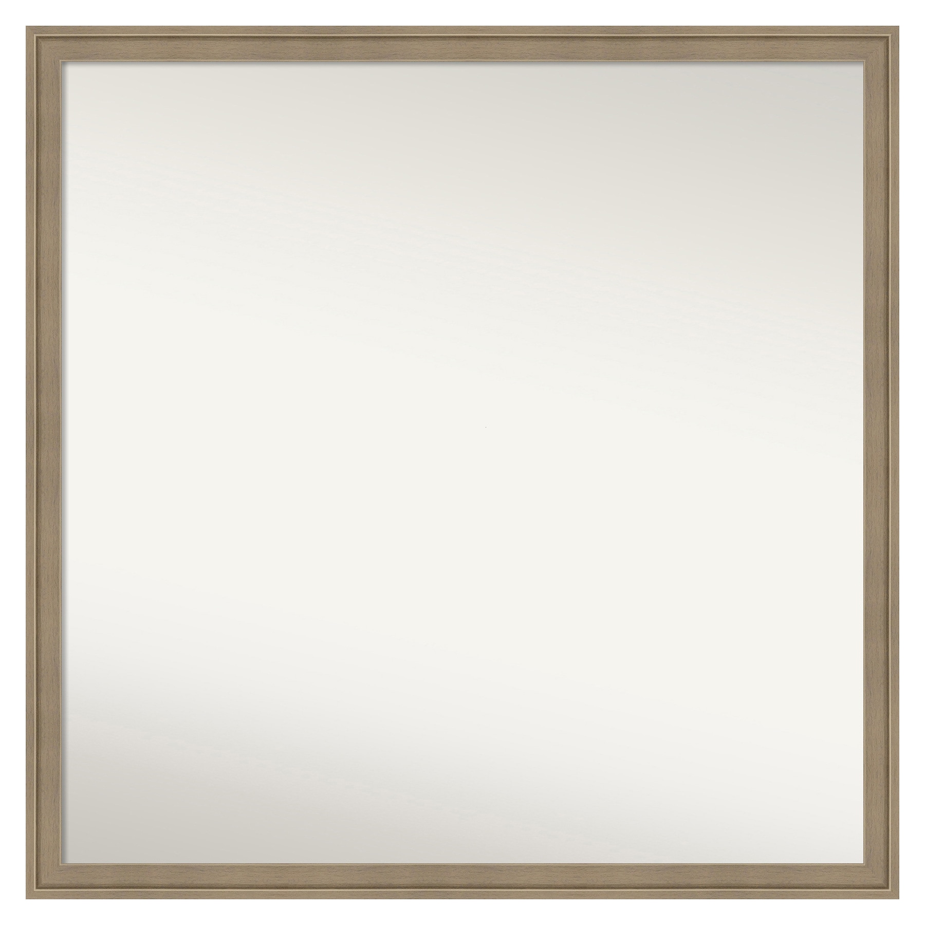 Amanti Art A17008100346 Florence Light Brown Frame 27.75-Inches W x 27.75-Inches H Square Florence Light Brown Framed Vanity Mirror
