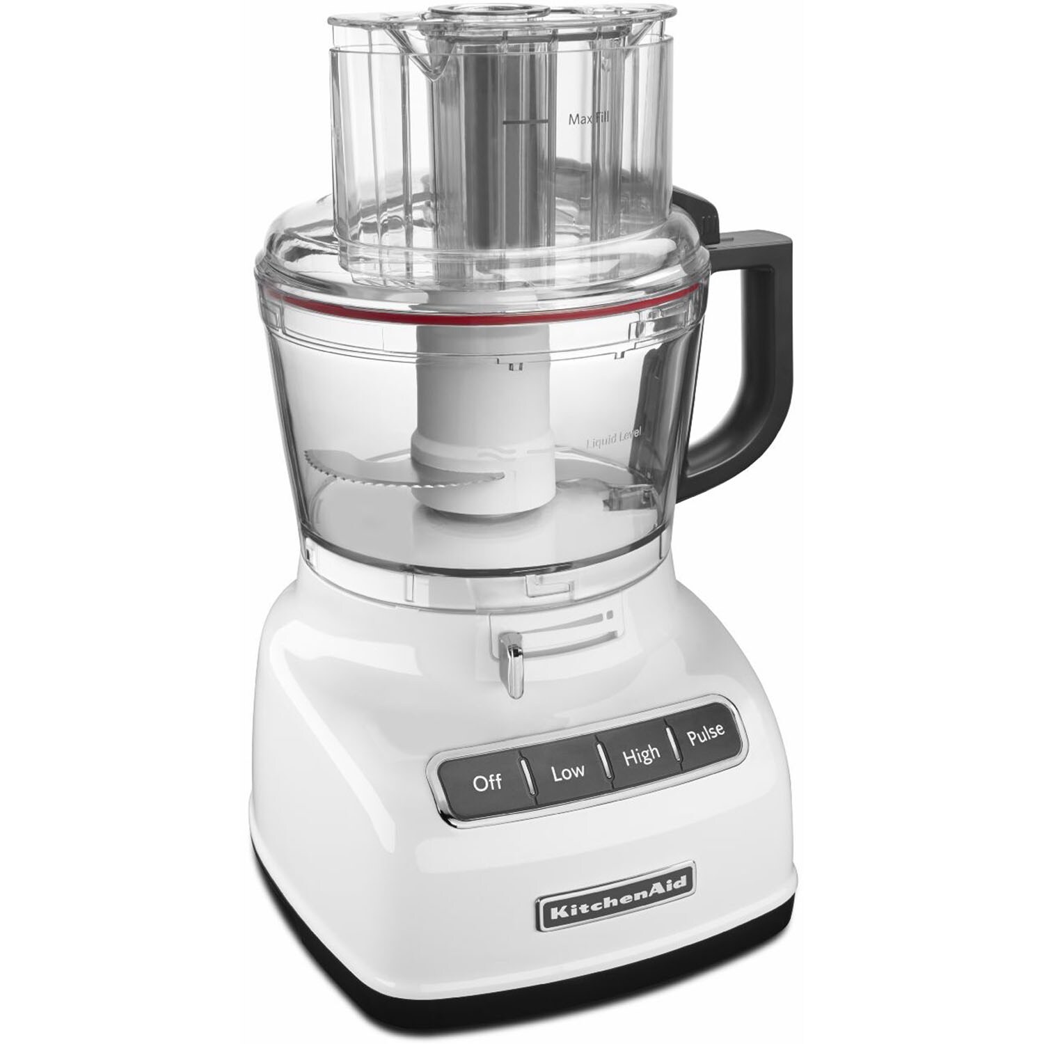 KitchenAid 11-Cup 360-Watt White 5-Blade Food Processor at