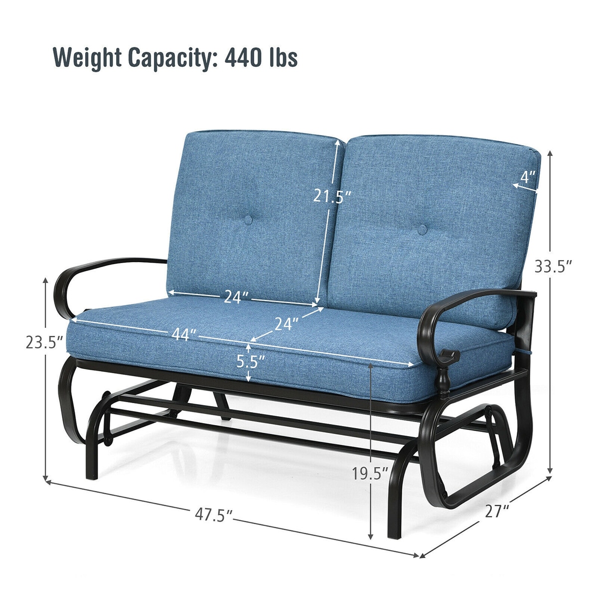 WELLFOR TDJ10178NY Patio-Chairs - View #5