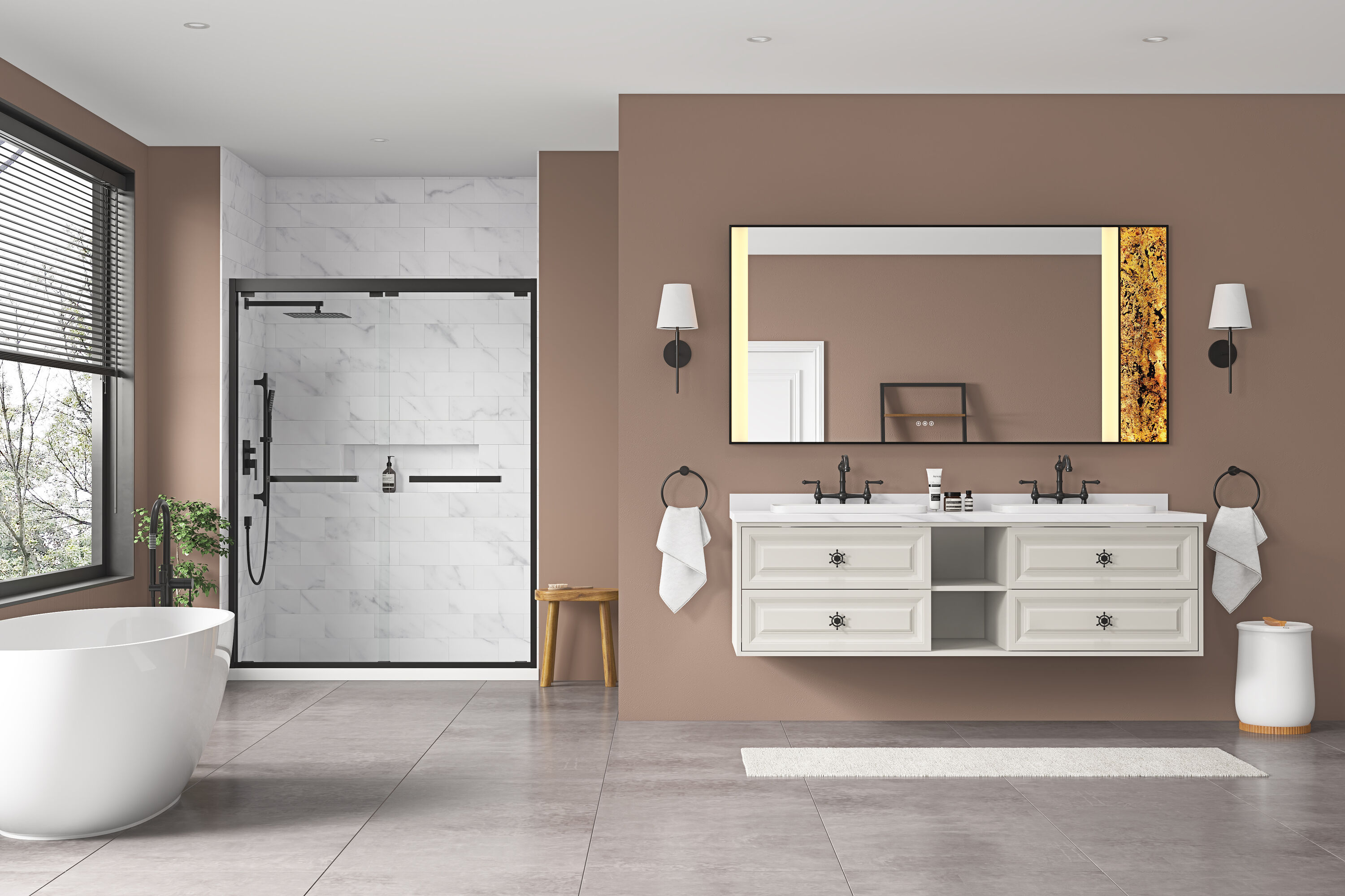 Vacolite KP37236-MB-TK Framed-Bath-Mirrors - View #6
