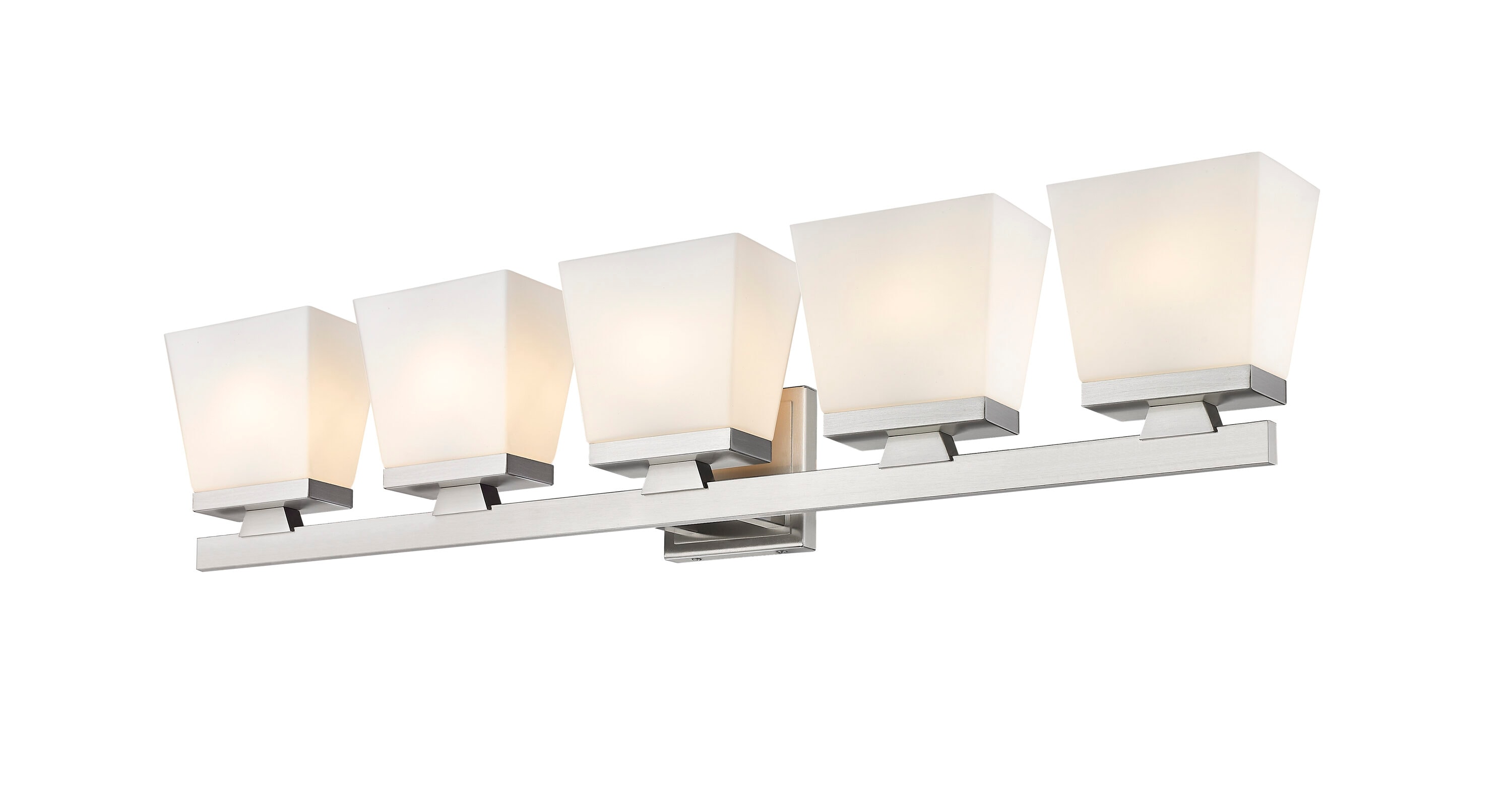 Z-Lite 1937-5V-BN Astor 36-in 5 -Light Brushed Nickel Farmhouse Vanity light