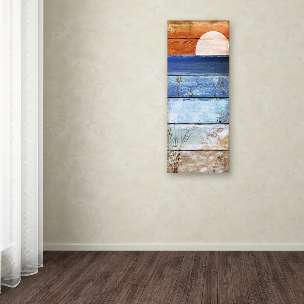 Trademark Fine Art ALI4862-C1432GG Framed 32-in H x 14-in W Coastal Print on Canvas Color Bakery Multicolor Framed 32-Inches H x 14-Inches W Coastal Canvas Print