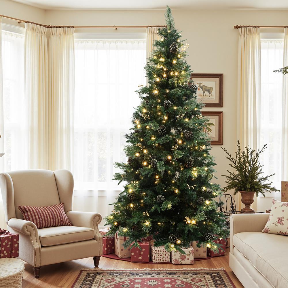 LuxenHome WHAP2453 Artificial-Christmas-Trees - View #7
