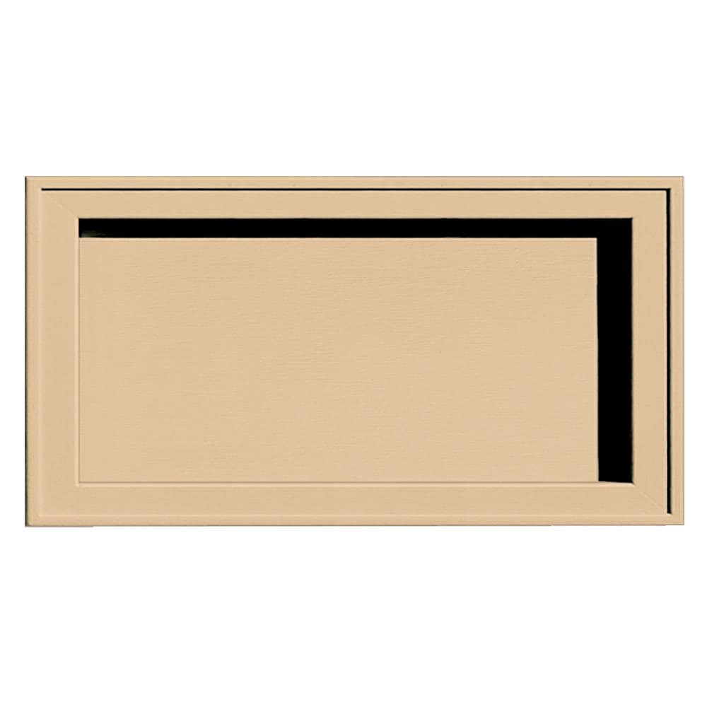 Builders Edge 130120002045 7.5-in x 14.25-in Sandstone Maple Vinyl Universal Mounting Block