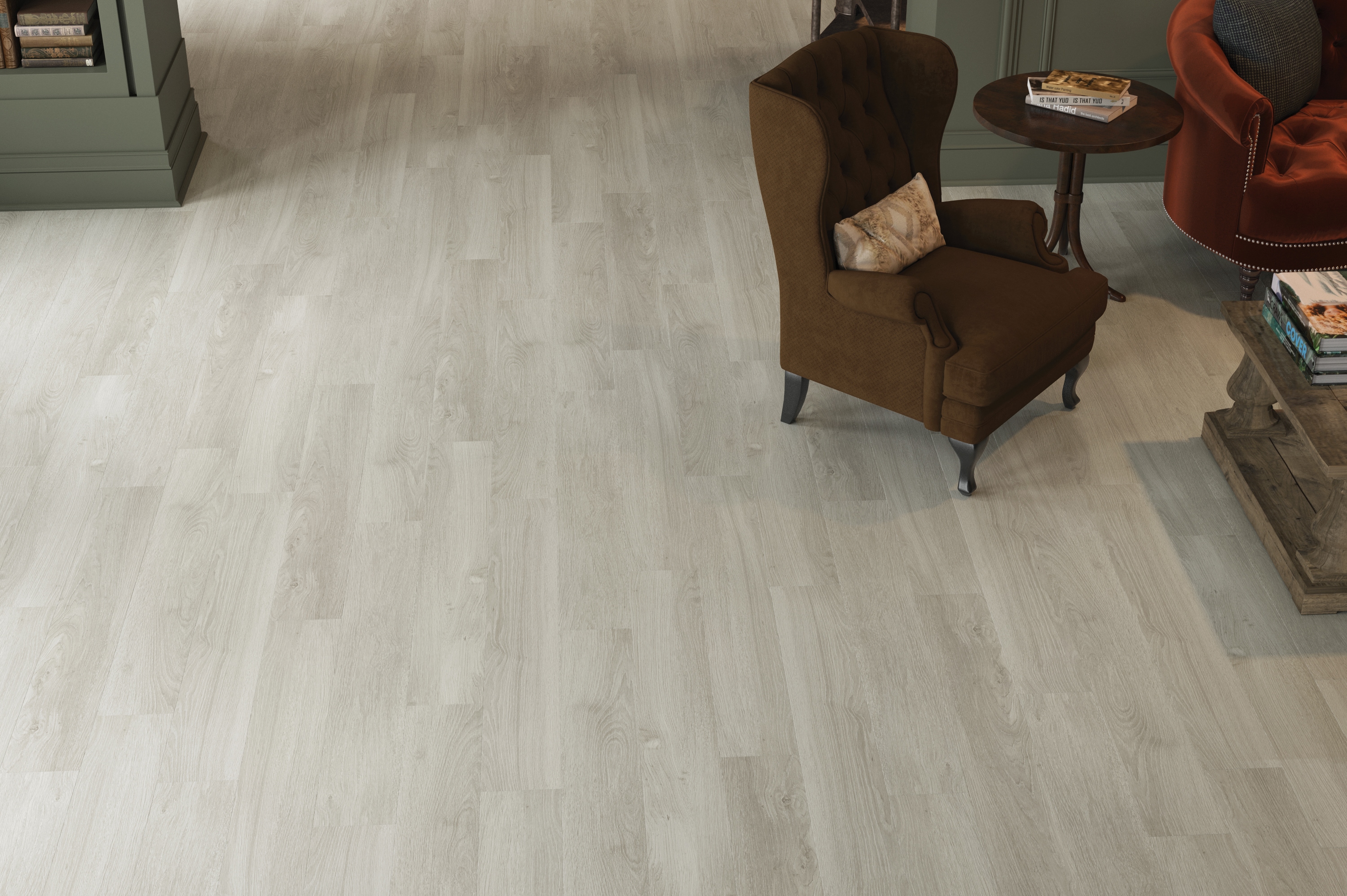 Style Selections Densmore Oak 20-mil x 6-in W x 48-in L Waterproof
