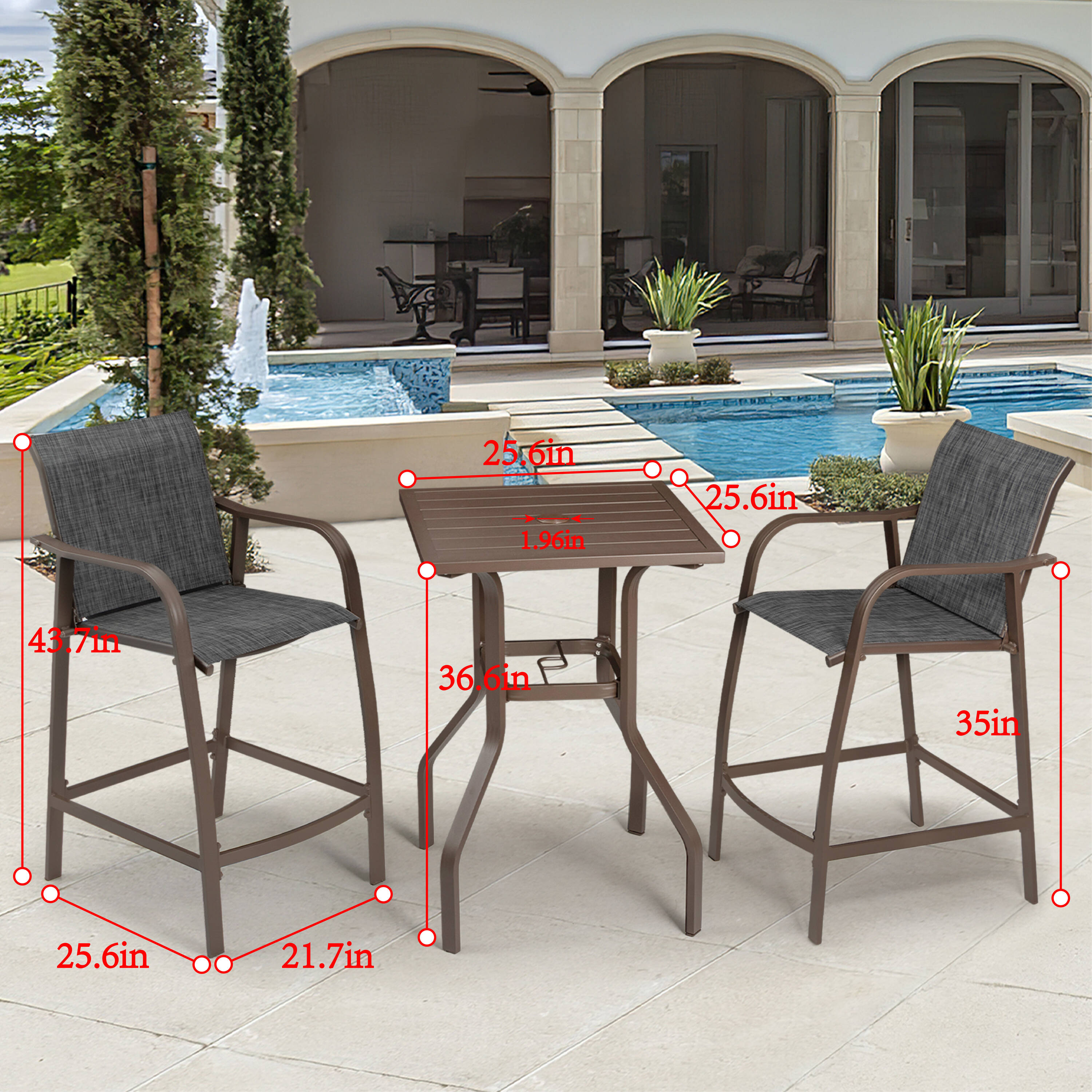 Crestlive Products CL-ST009BGY-3 Patio-Conversation-Sets - View #3