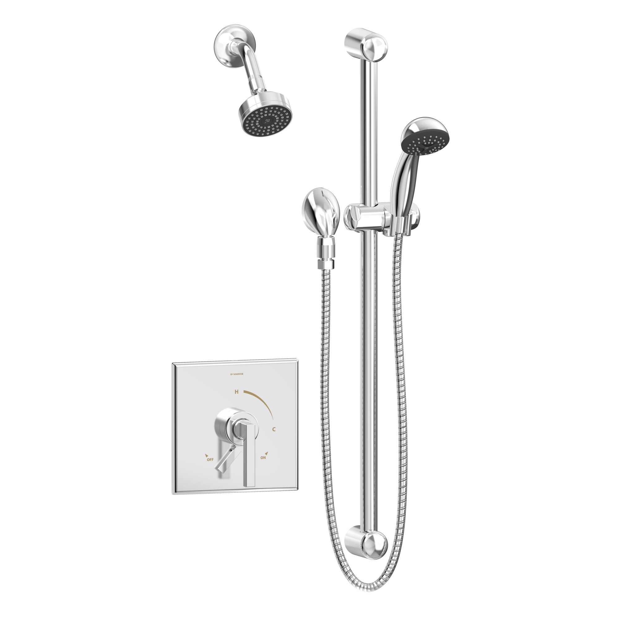Symmons S360815TRM Duro Polished Chrome 1-handle Single Function Rectangle Shower Faucet