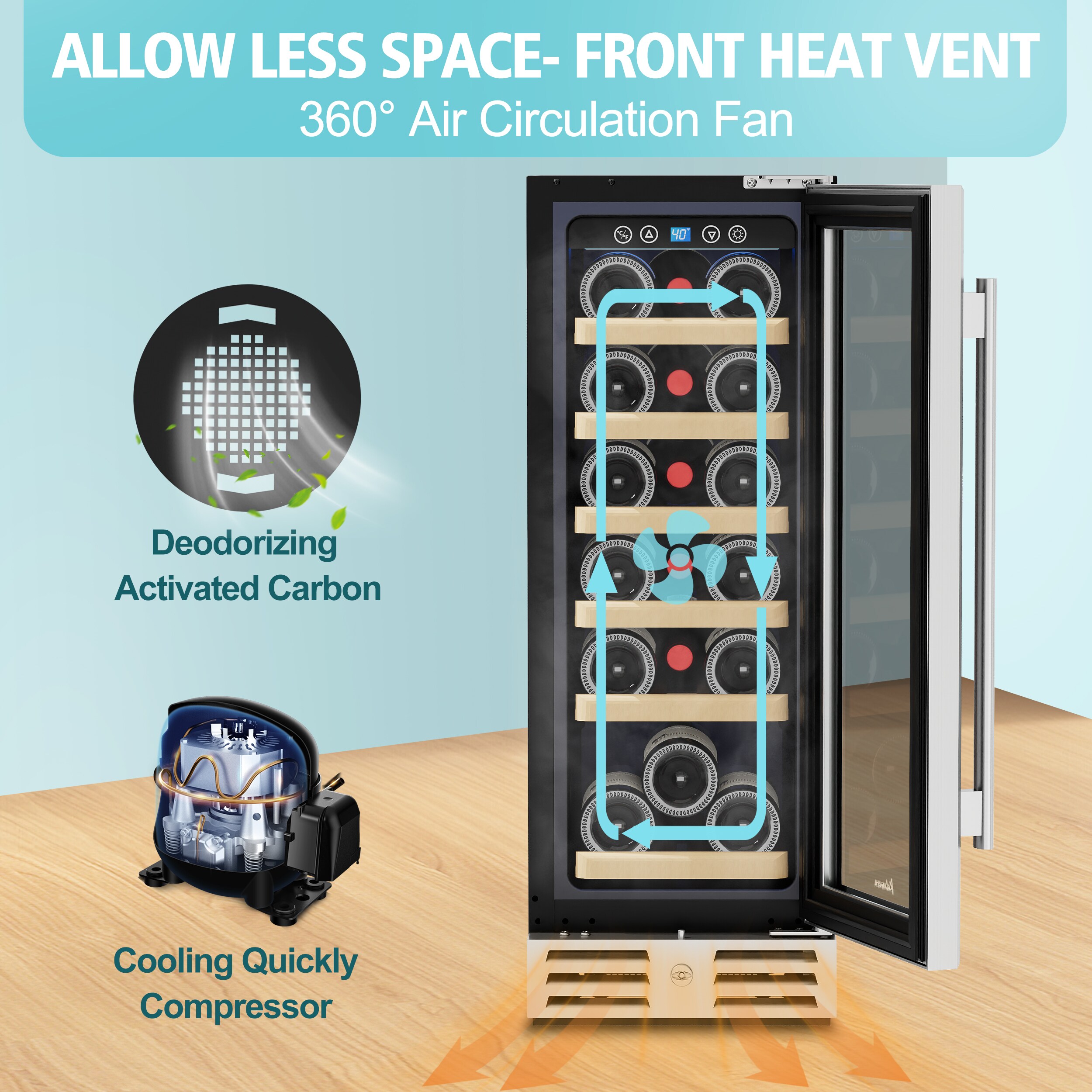 Kalamera KRC-18SZB Wine-Chillers - View #10