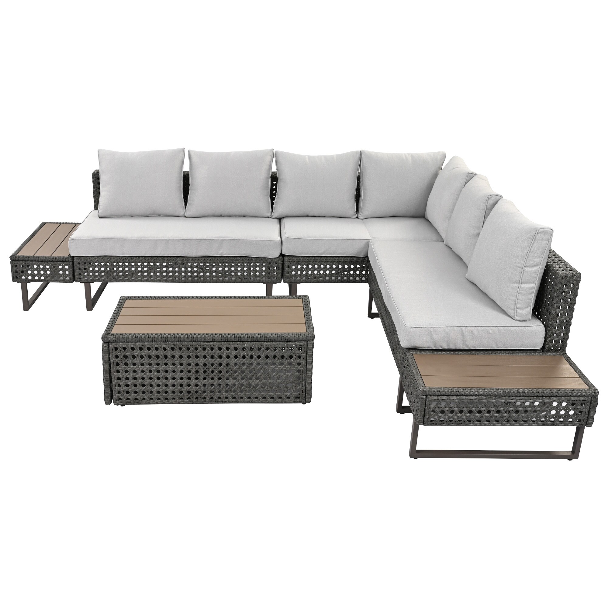 SINOFURN SYB260077GY Patio-Sofas-Daybeds - View #19