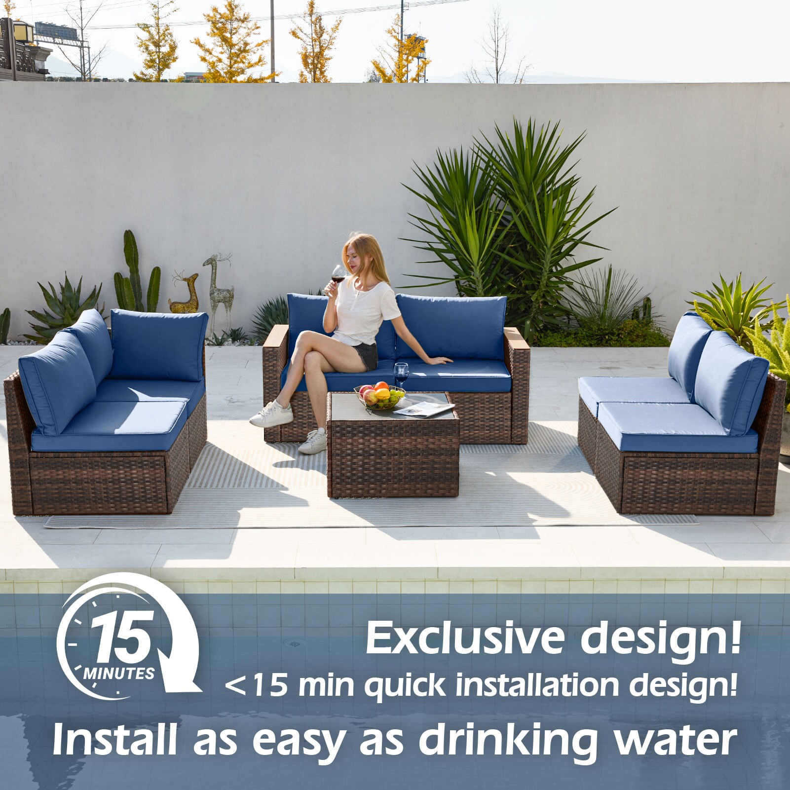 CESICIA R10-7P-BNBL Patio-Conversation-Sets - View #12