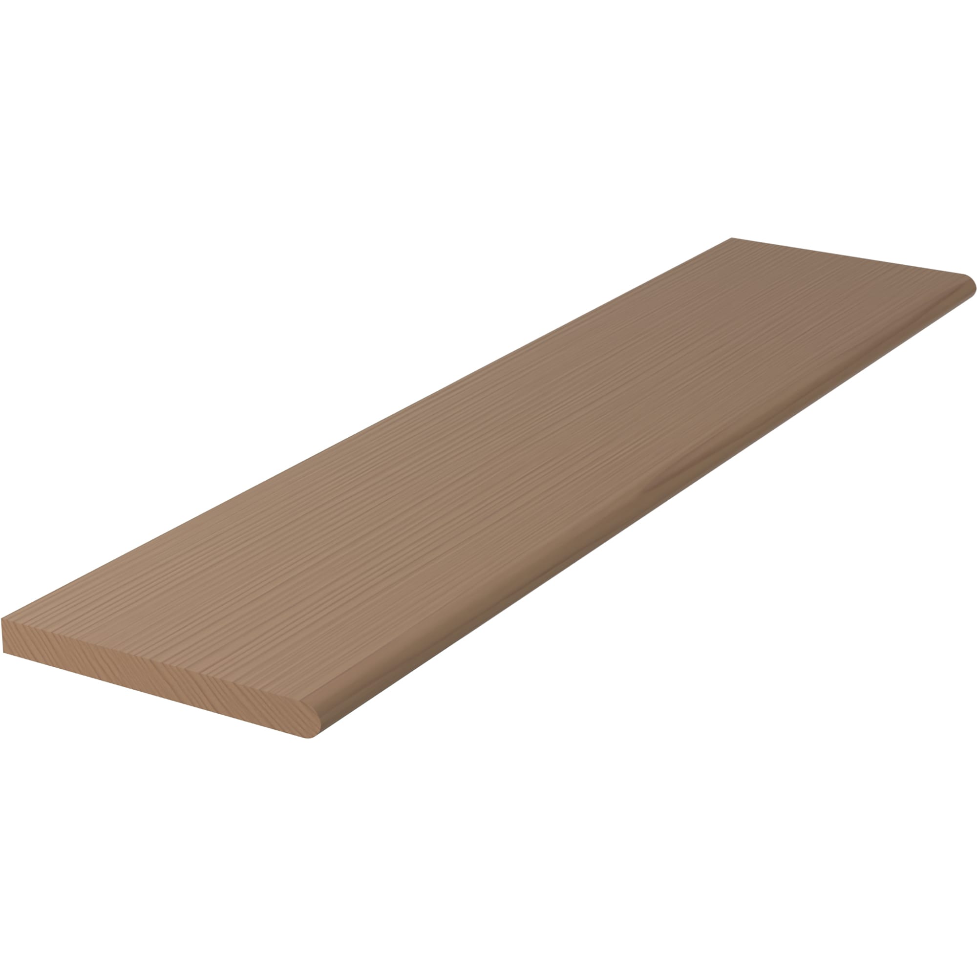 L.J. Smith Stair Systems 807010X42-P 42-in x 10.5-in x 1-in Brown Poplar No return Bullnose Stair Tread