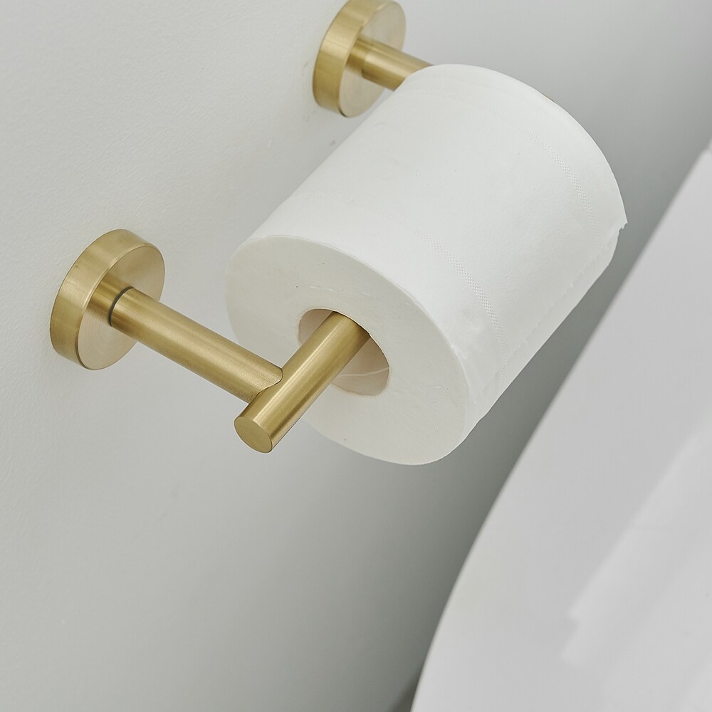 Brushed Gold Toilet Paper Holder Sus304 Stainless Steel, Modern