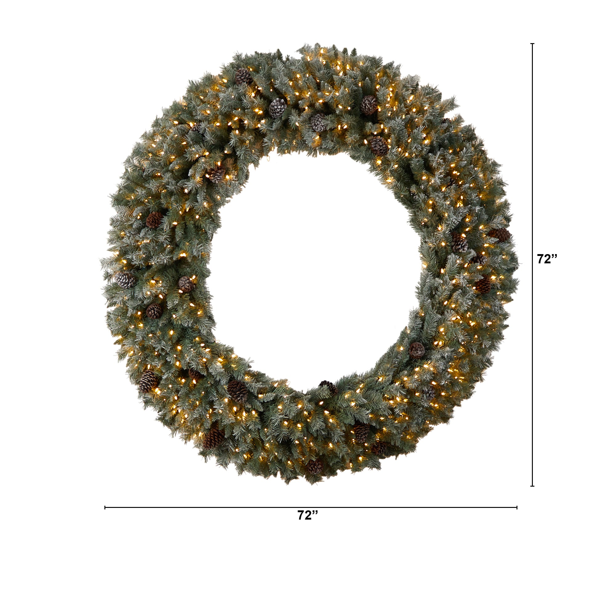 Nearly Natural W1282 Artificial-Christmas-Wreaths - View #3
