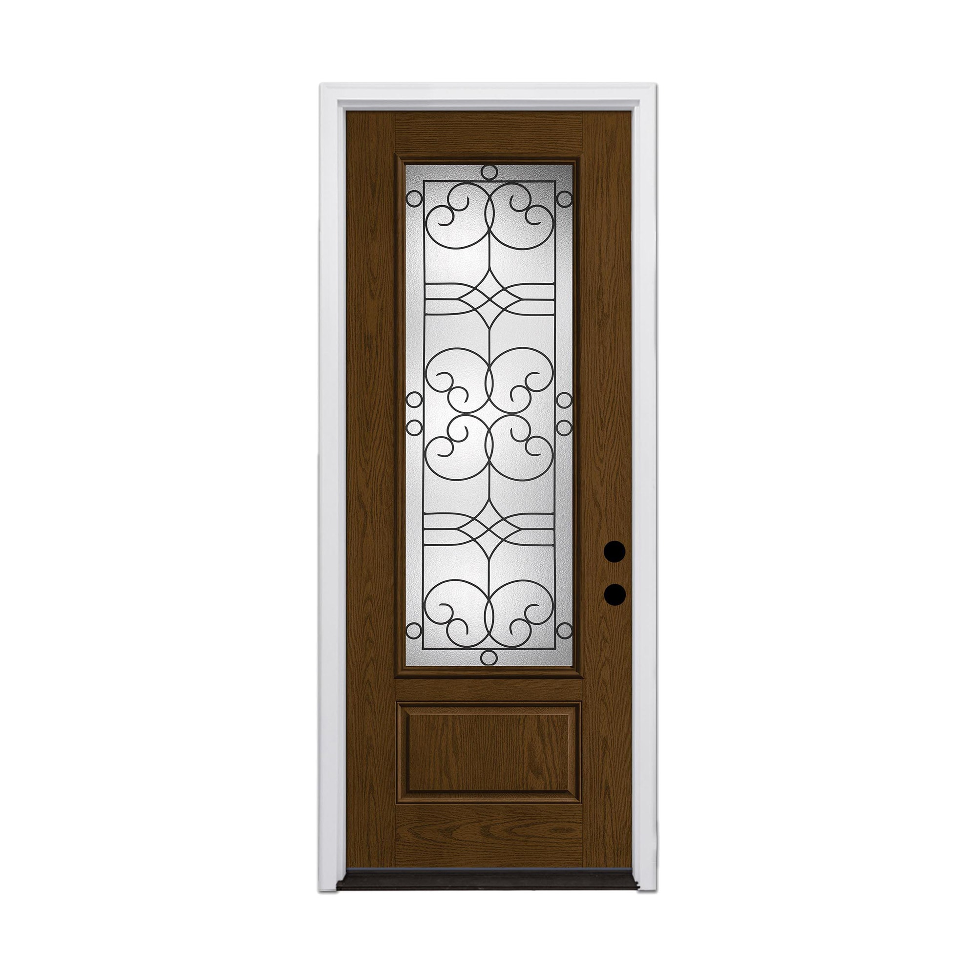 Therma-Tru Salinas 36-in x 96-in x 4-9/16-in Fiberglass Left-hand ...