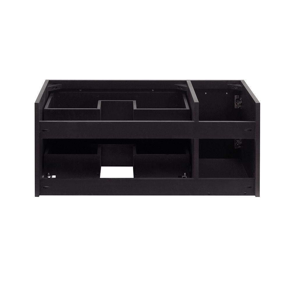 Fresca FCB6136ES-VSL-R Lucera 36-in Espresso Floating Bathroom Vanity Base Cabinet without Top