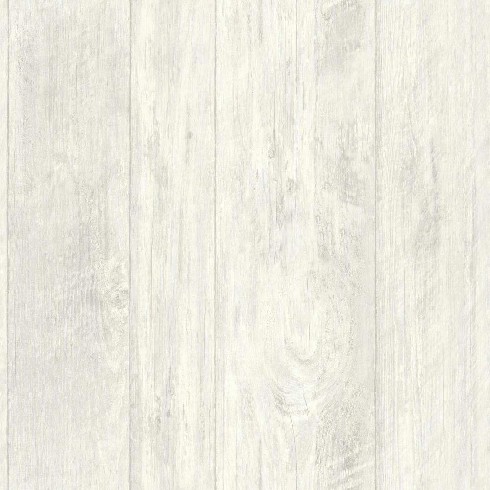 York Wallcoverings LG1320 Rustic Living 56-sq ft White Paper Beadboard Prepasted Soak and Hang Wallpaper