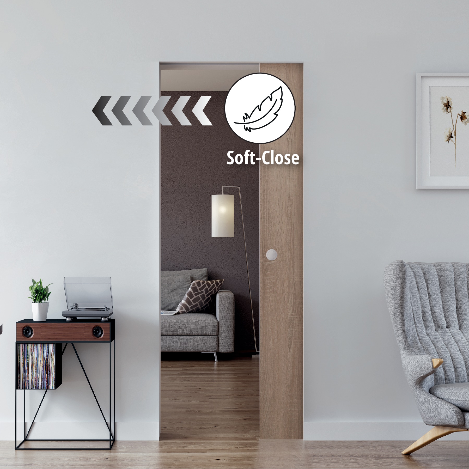 WINGBURG W-SL40-1WS04 Pocket-Door-Hardware-Kits - View #6